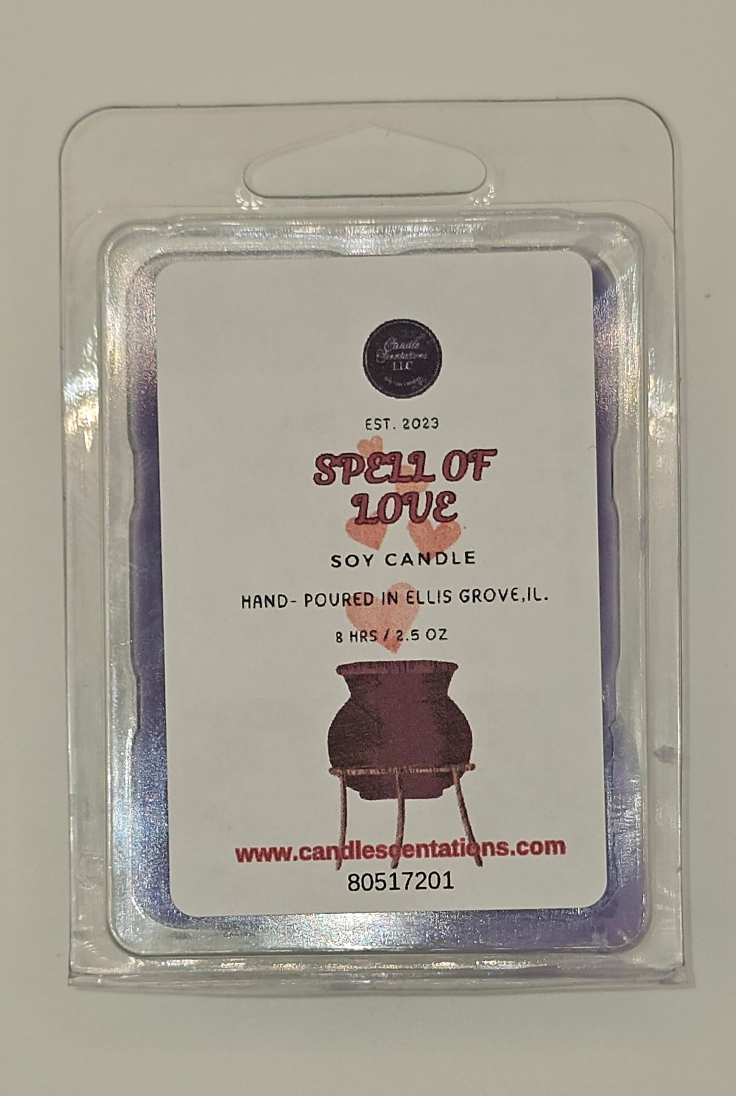 Spell of LOVE 2.5 oz. Wax Melt