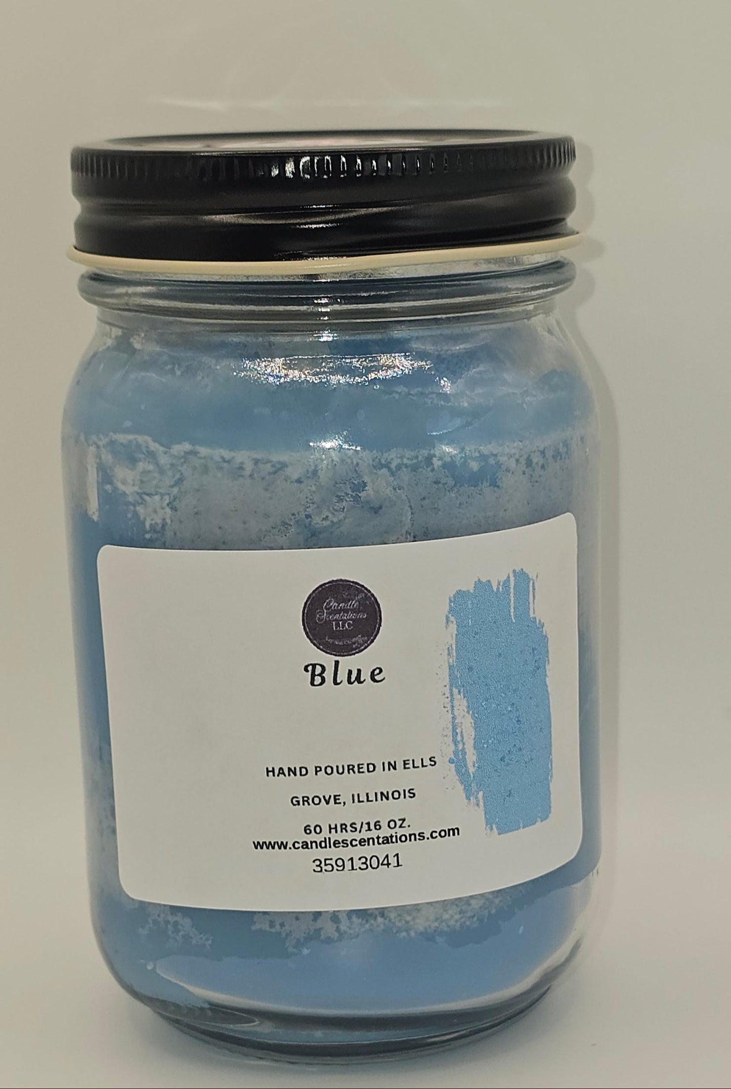 Blue 16 oz. Candle