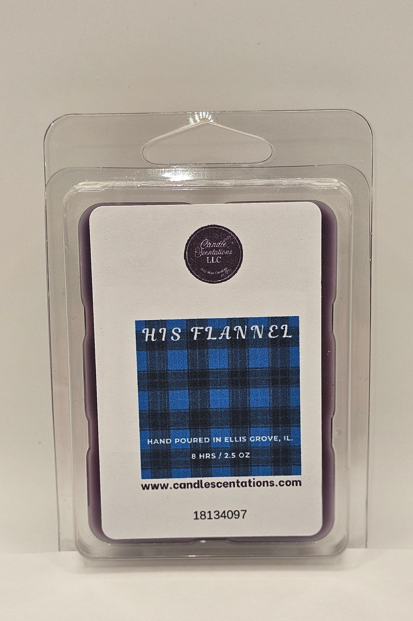 His Flannel 2.5oz. Wax Melt