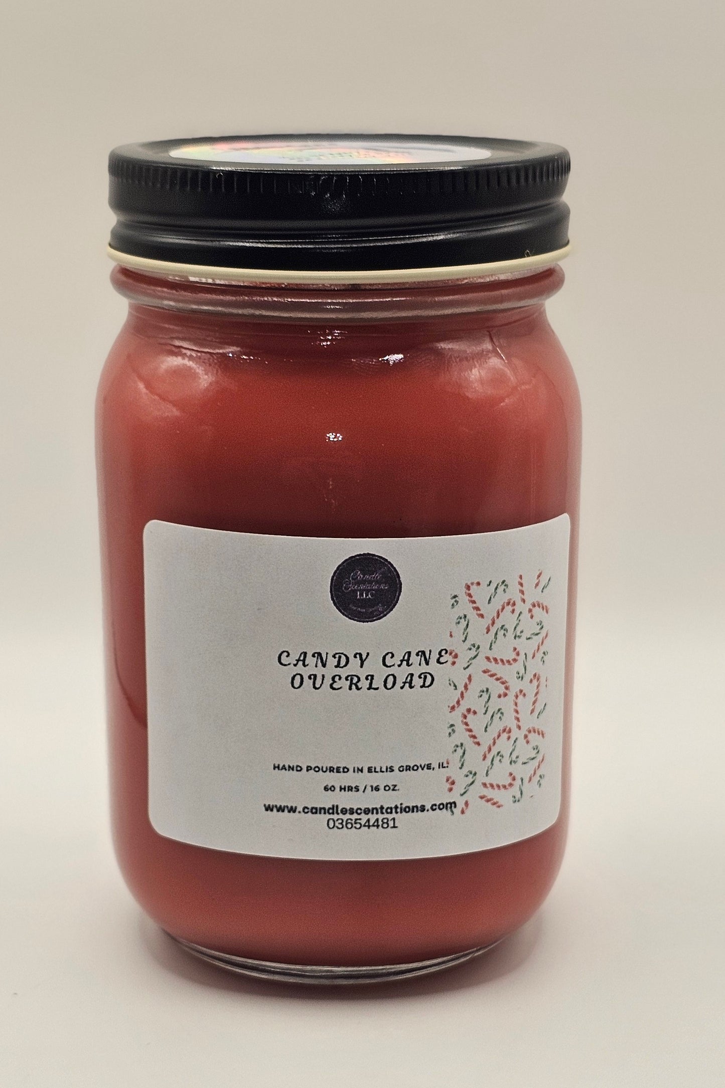 Candy Cane Overload 16 oz. Candle