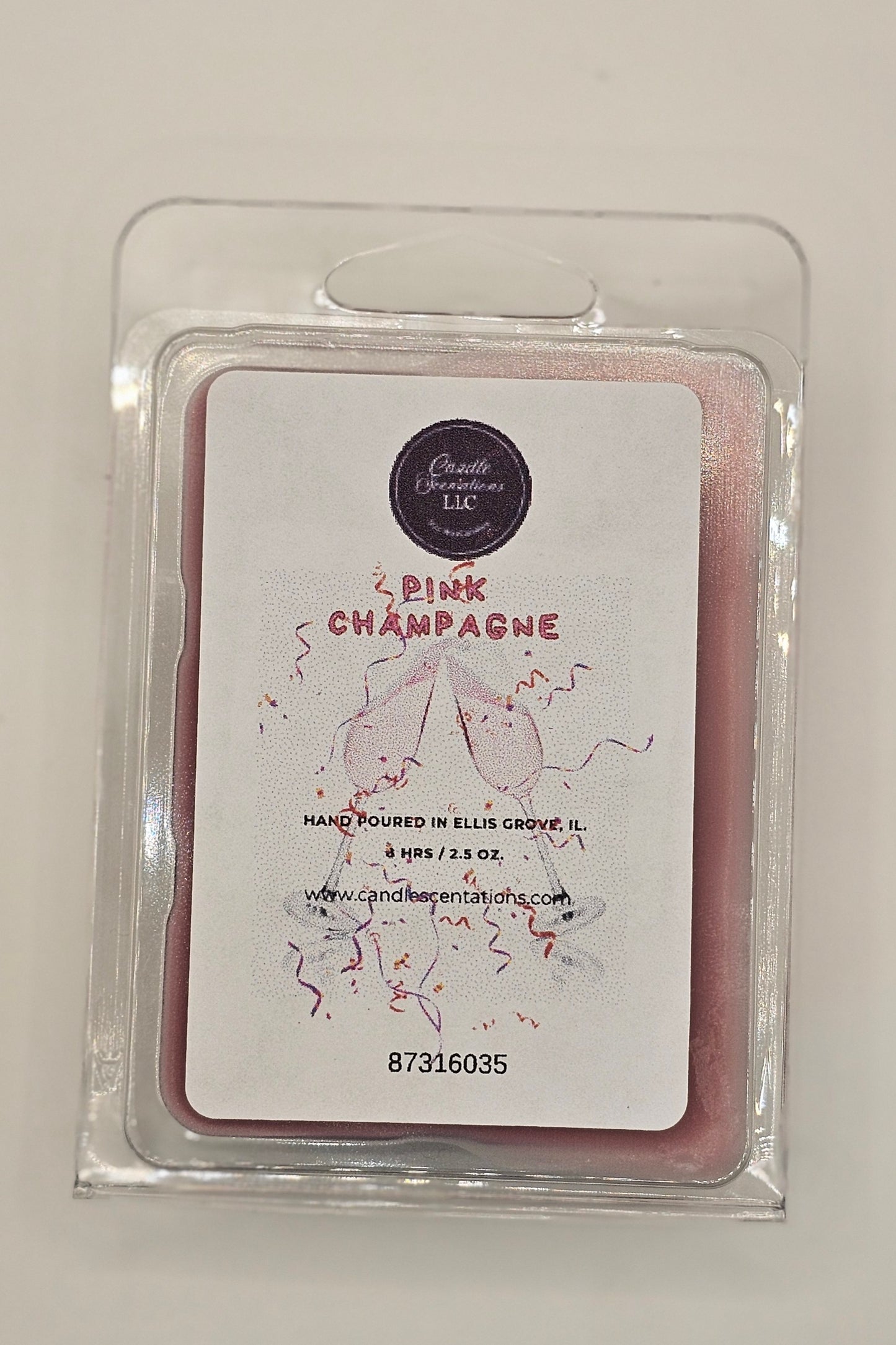 Pink Champagne 2.5oz. Wax Melt