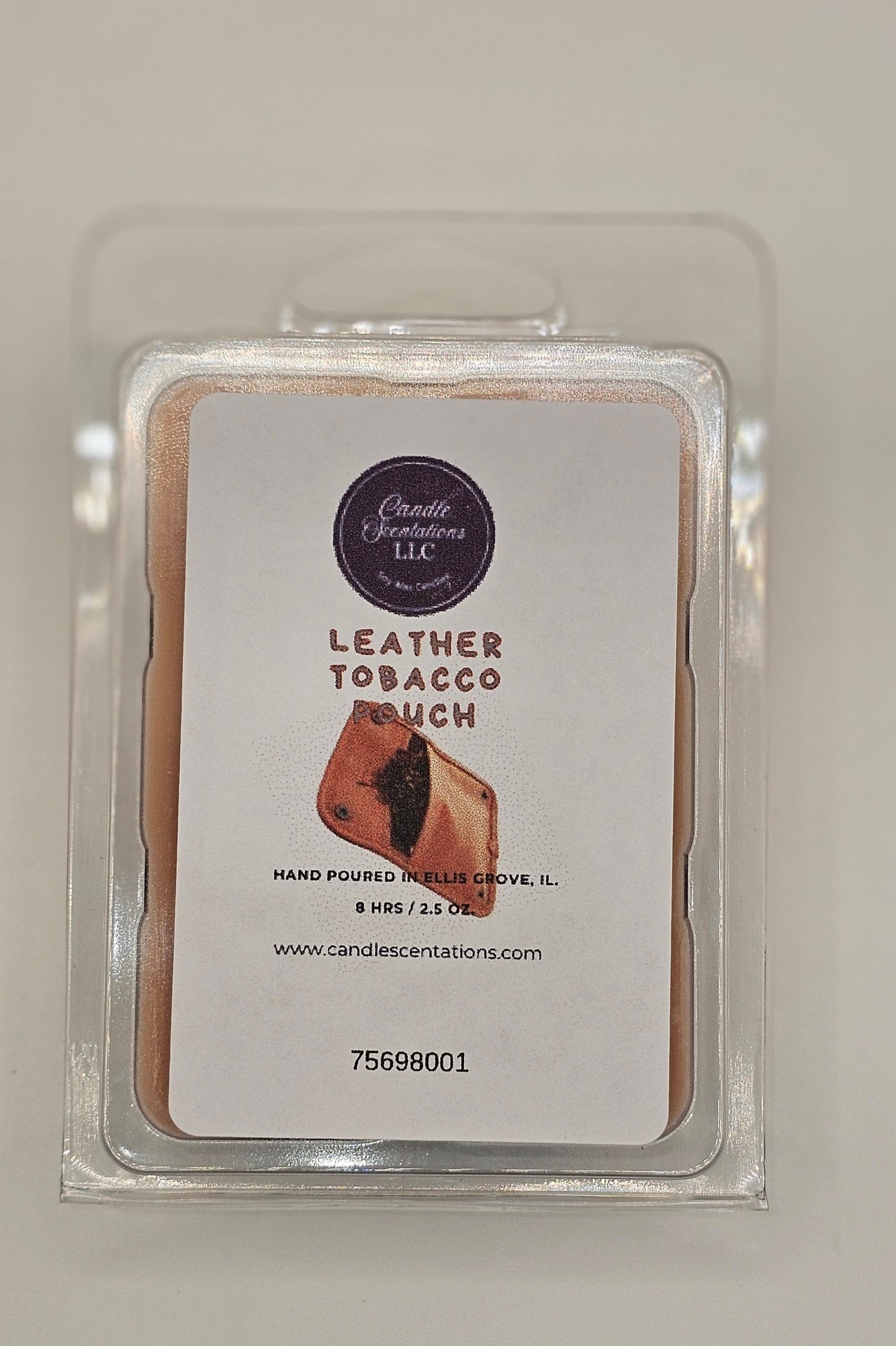 Leather Tobacco Pouch 2.5oz. Wax Melt
