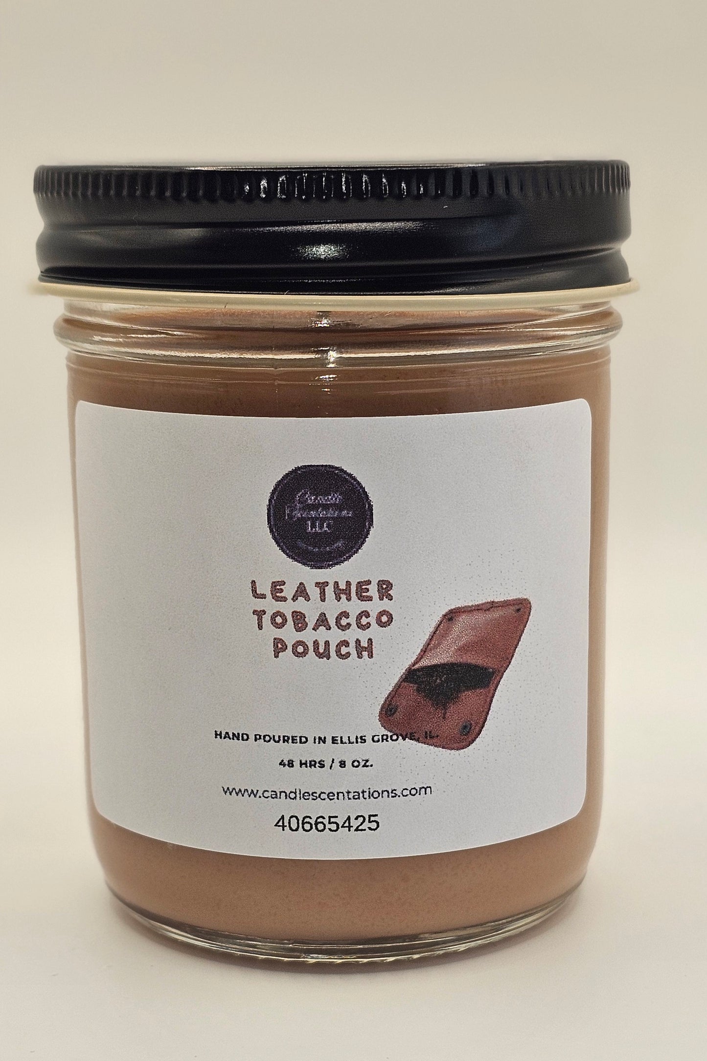 Leather Tobacco Pouch 8oz. Candle