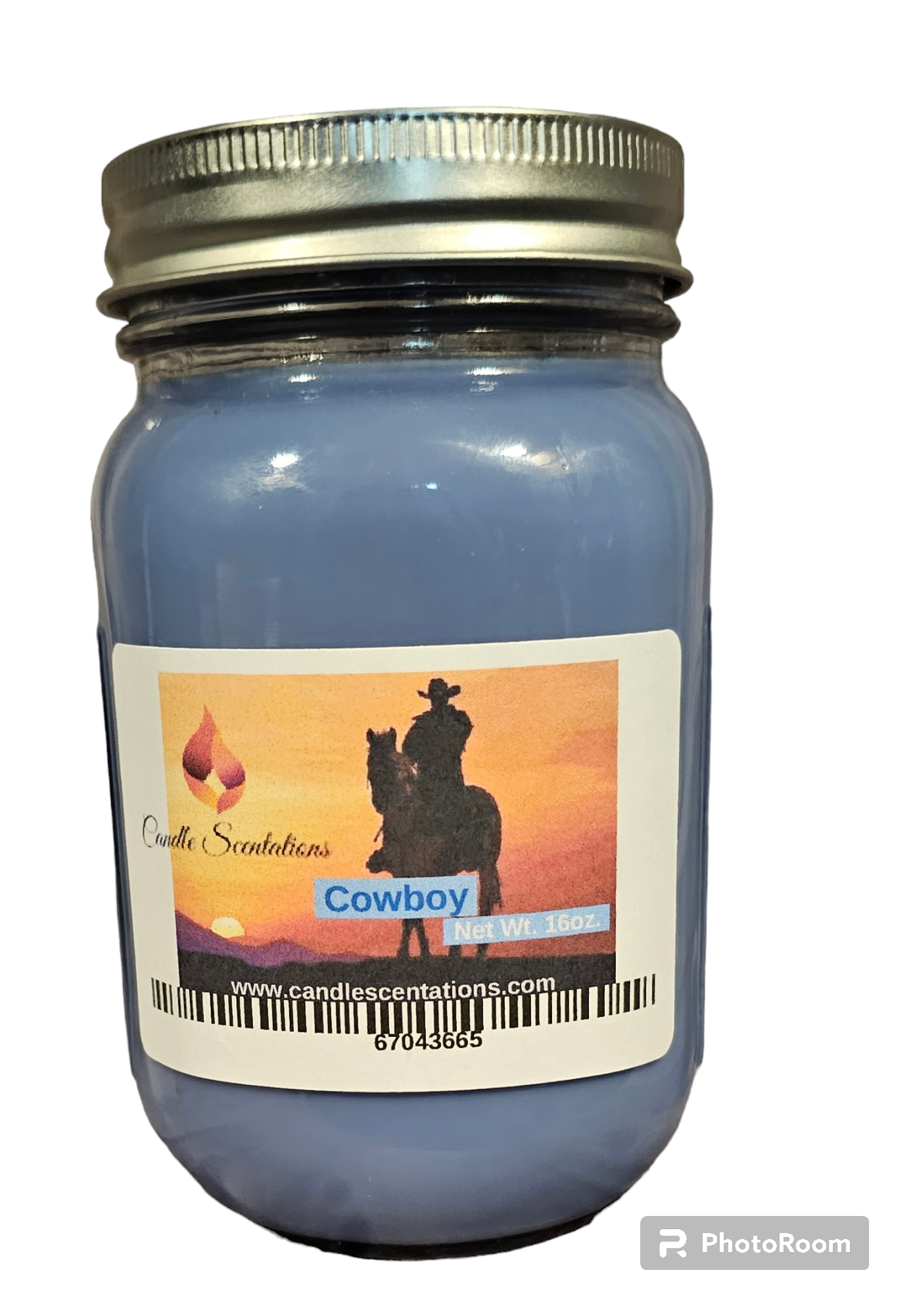 Cowboy Large Scented Candle