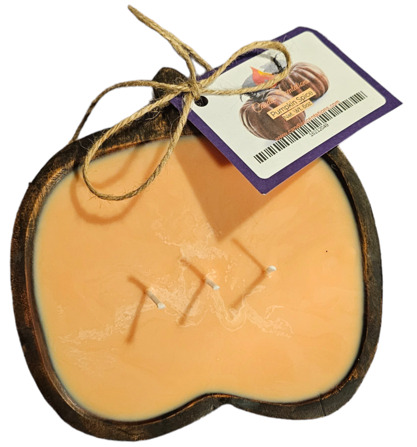 Pumpkin Spice Pumpkin Dough Bowl with 3 wicks 6oz. - Candle Scentations