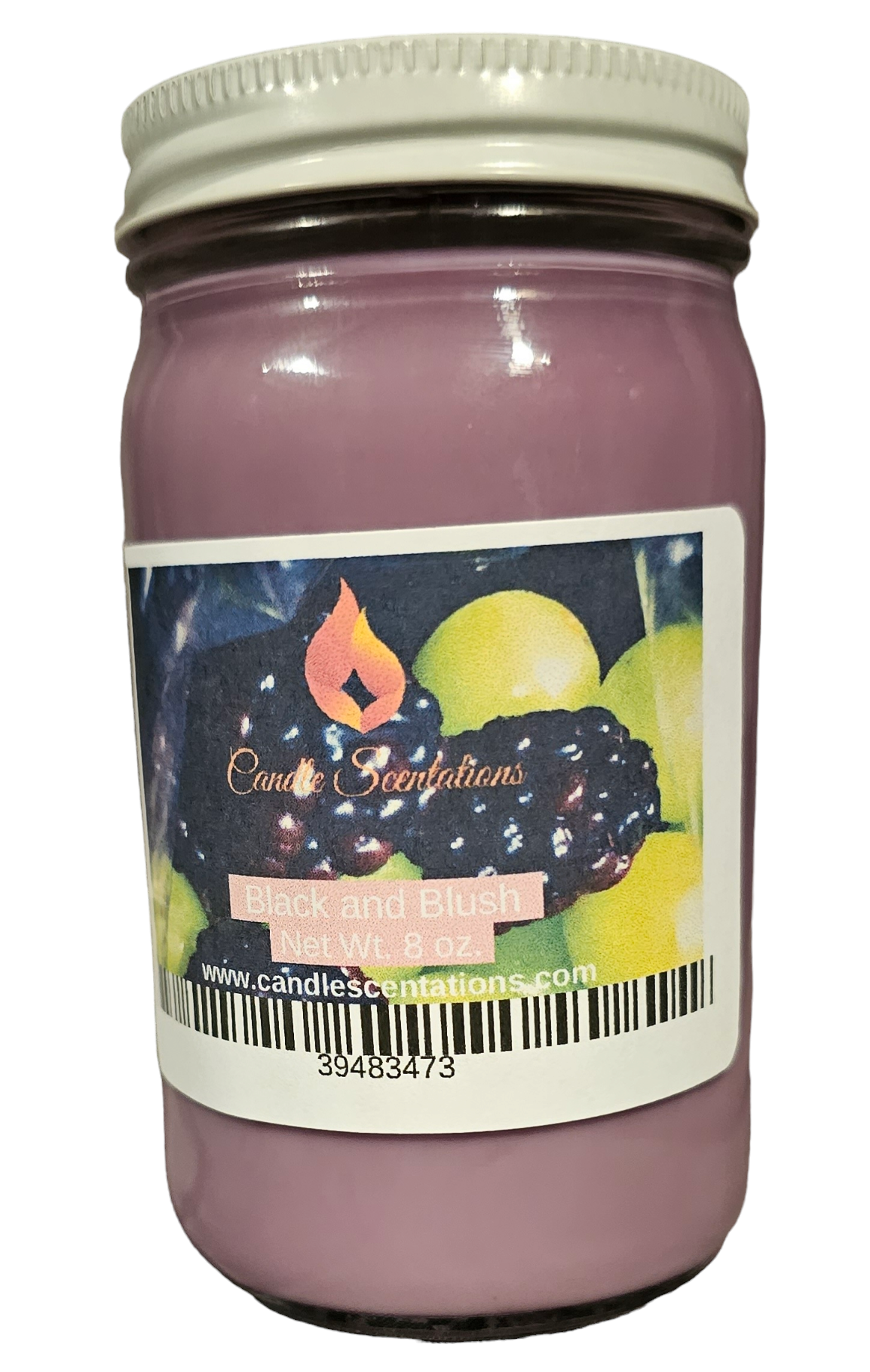 Black and Blush 8oz. Candle - Candle Scentations