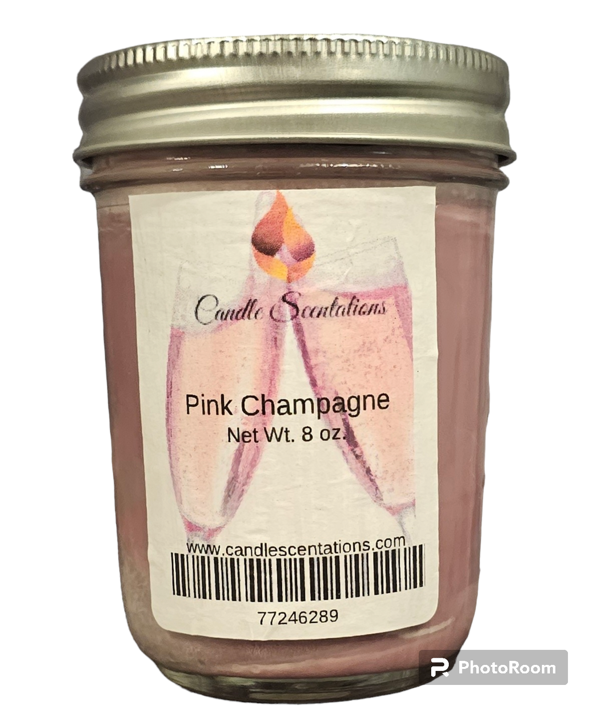 Pink Champagne 8oz. Candle - Candle Scentations