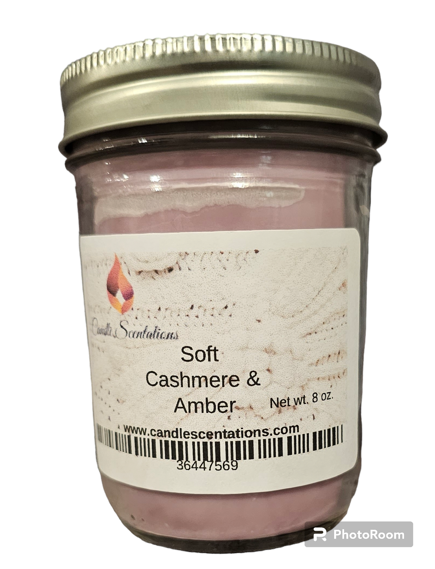 Soft Cashmere & Amber 8oz. Candle - Candle Scentations