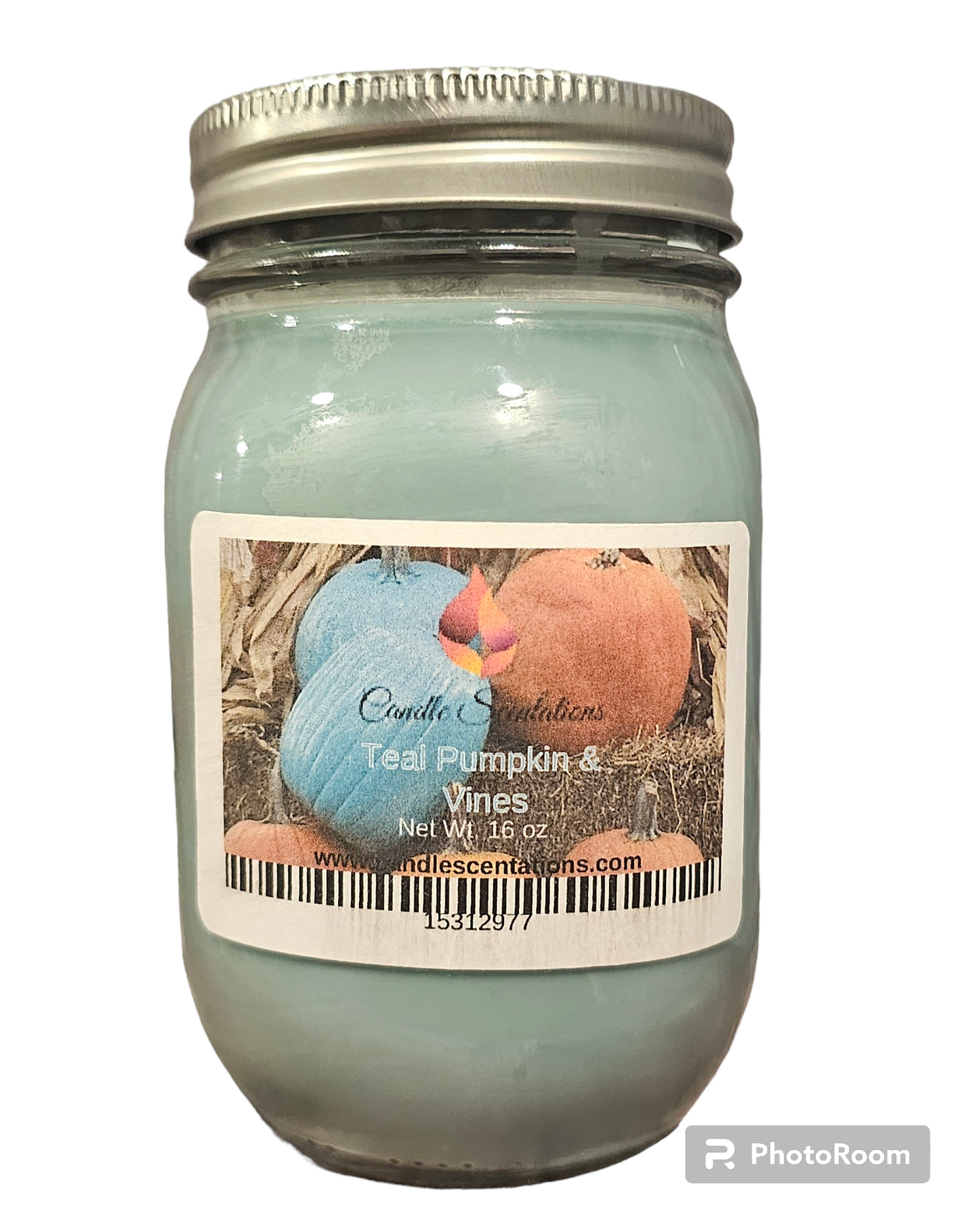 Teal Pumpkin & Vines 16oz. Candle - Candle Scentations
