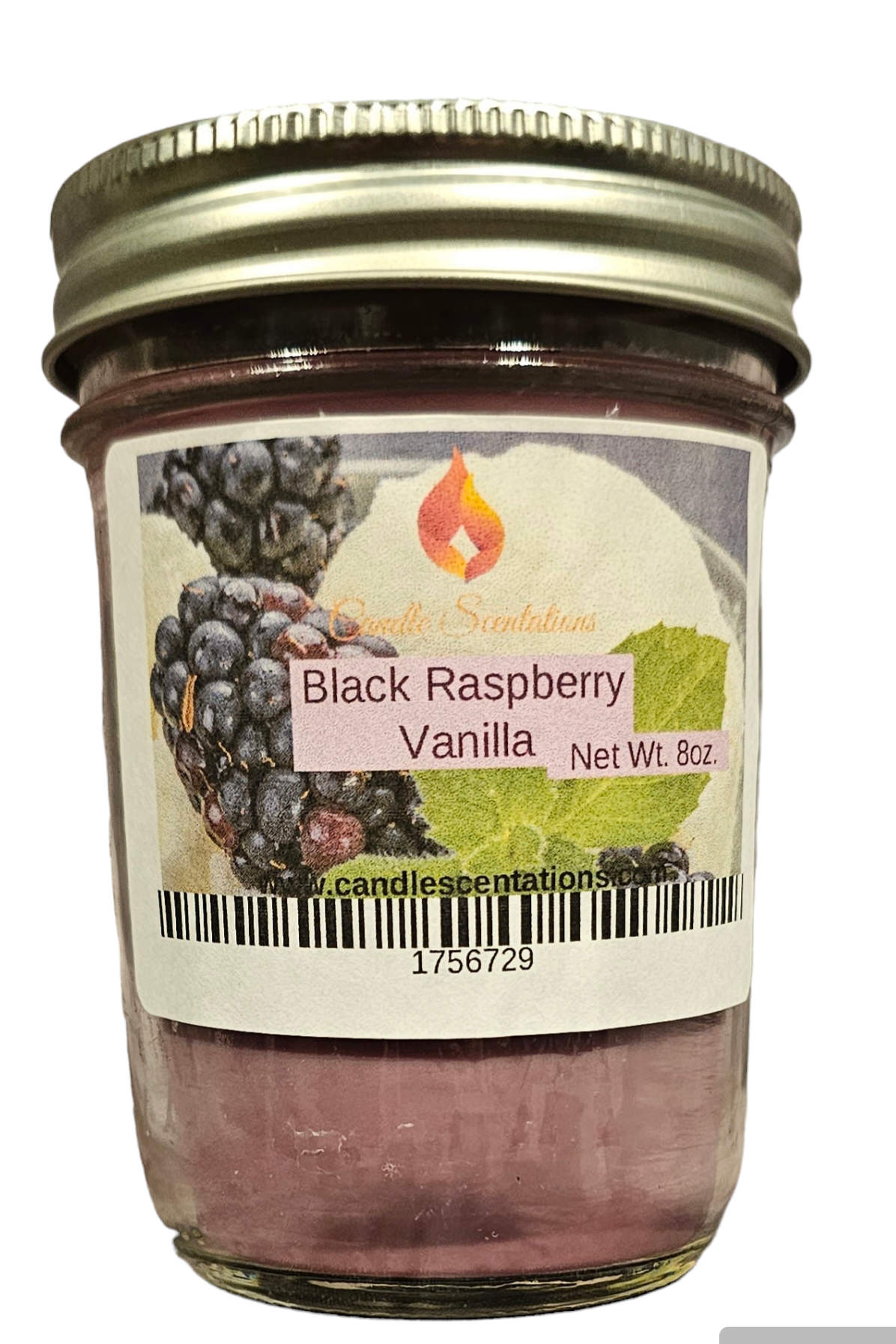 Black Raspberry Vanilla 8oz. Candle - Candle Scentations