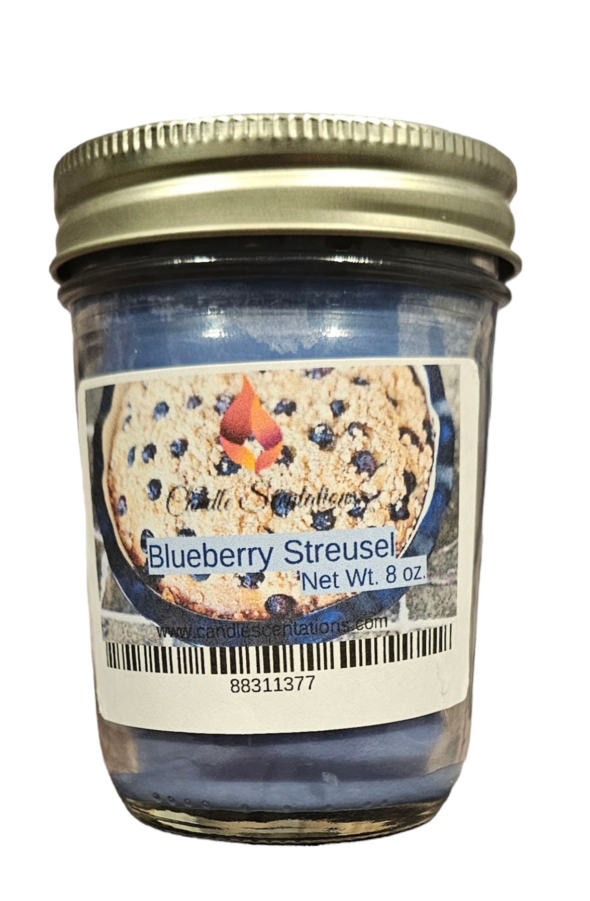 Blueberry Streusel 8oz. Candle - Candle Scentations