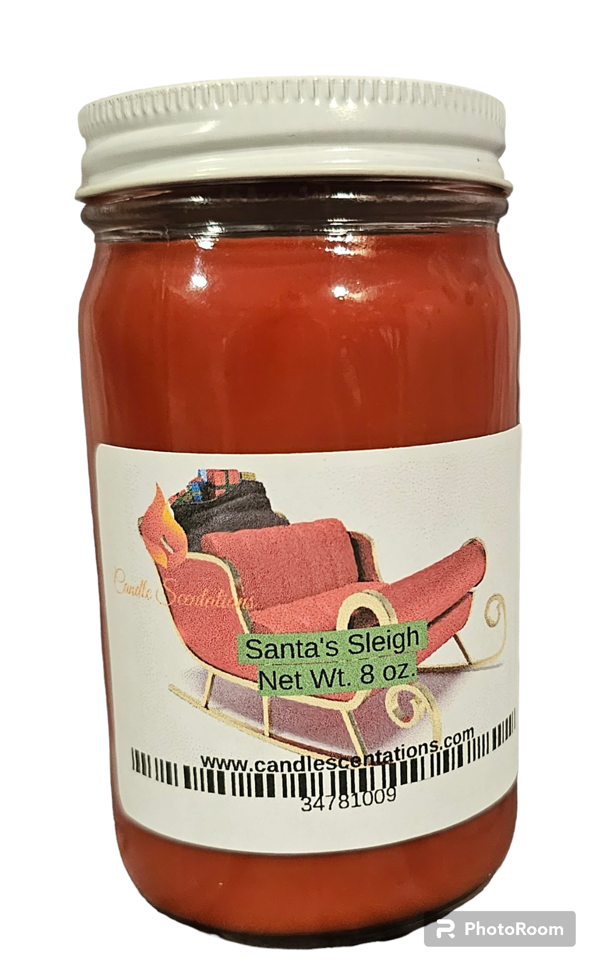 Santa's Sleigh 8 oz. Candle - Candle Scentations