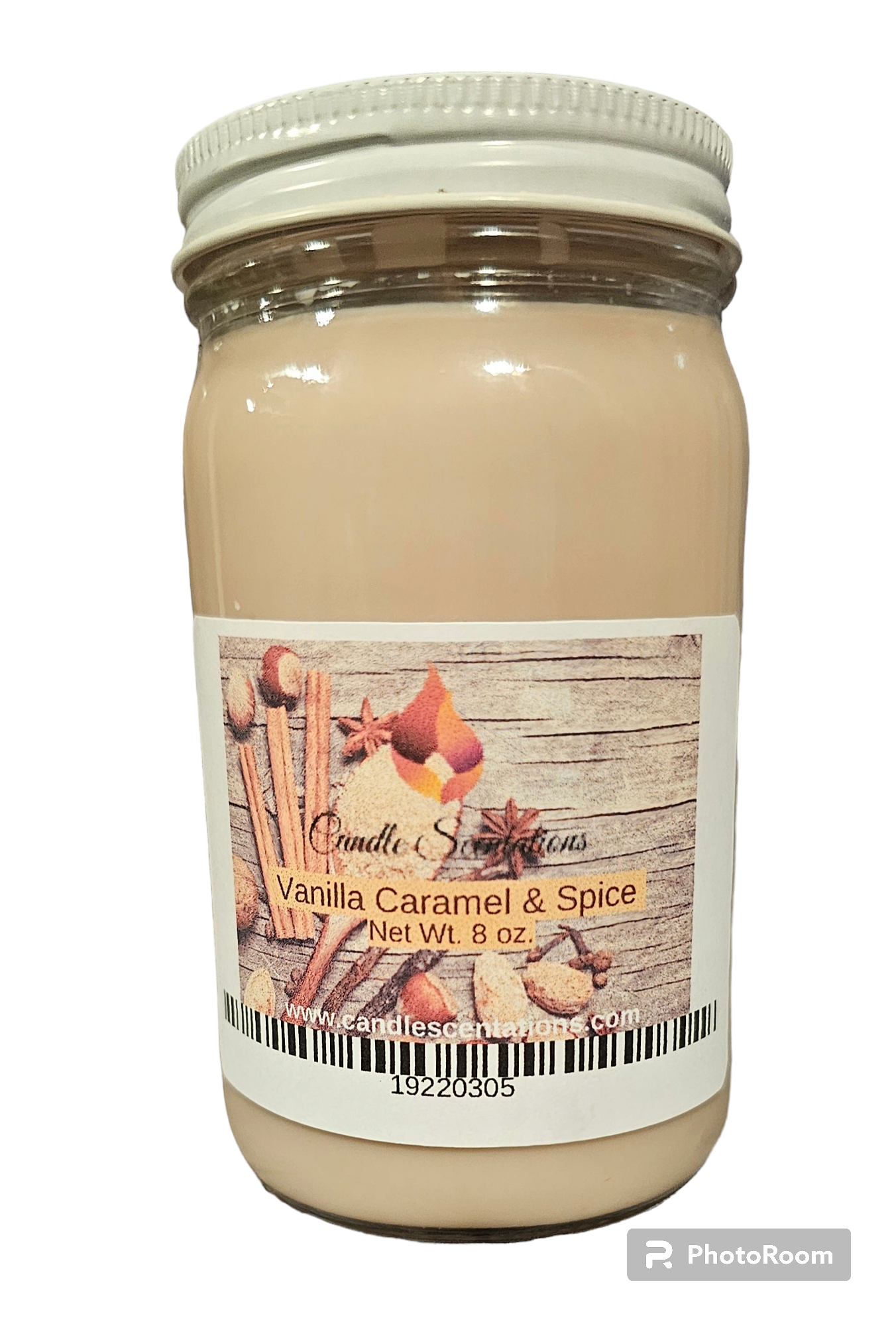 Vanilla Caramel & Spice 8 oz. Candle - Candle Scentations