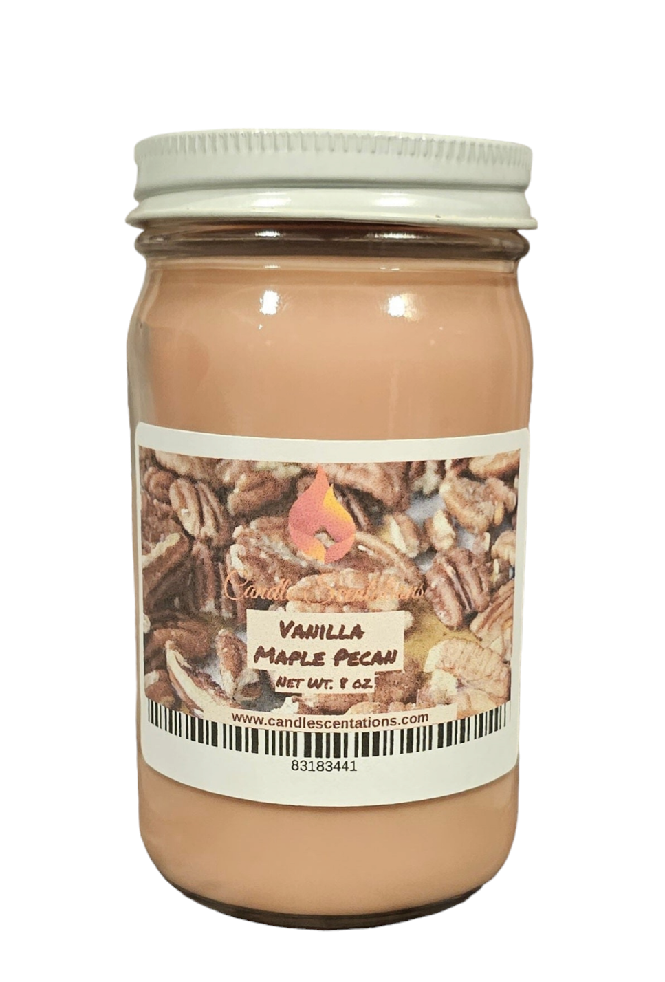Vanilla Maple Pecan 8oz. Candle - Candle Scentations