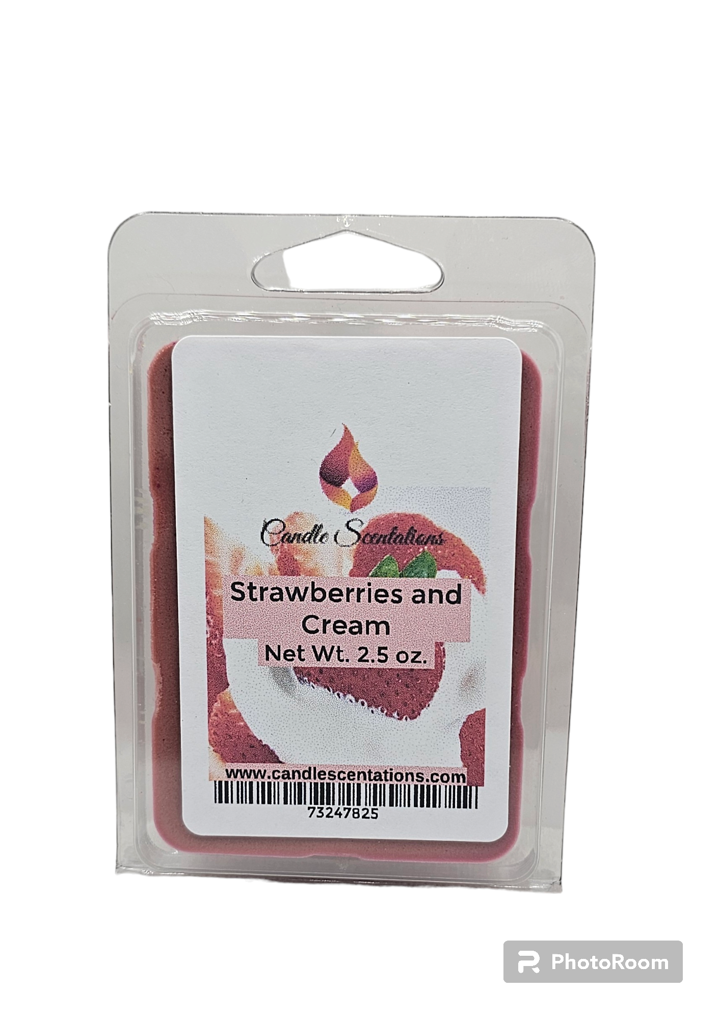 Strawberries and Cream 2.5oz. Wax Melt - Candle Scentations