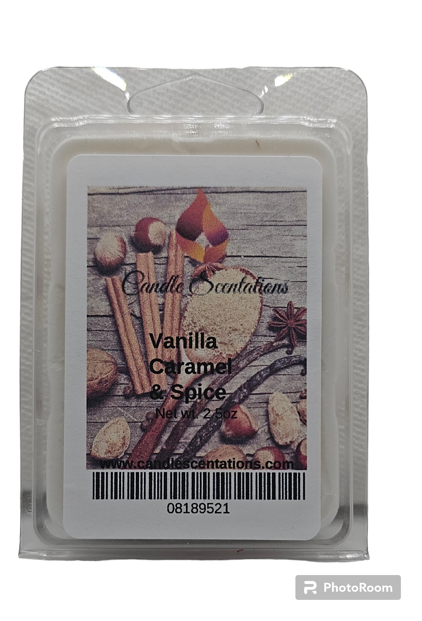Vanilla Caramel & Spice 2.5oz. Wax Melt - Candle Scentations