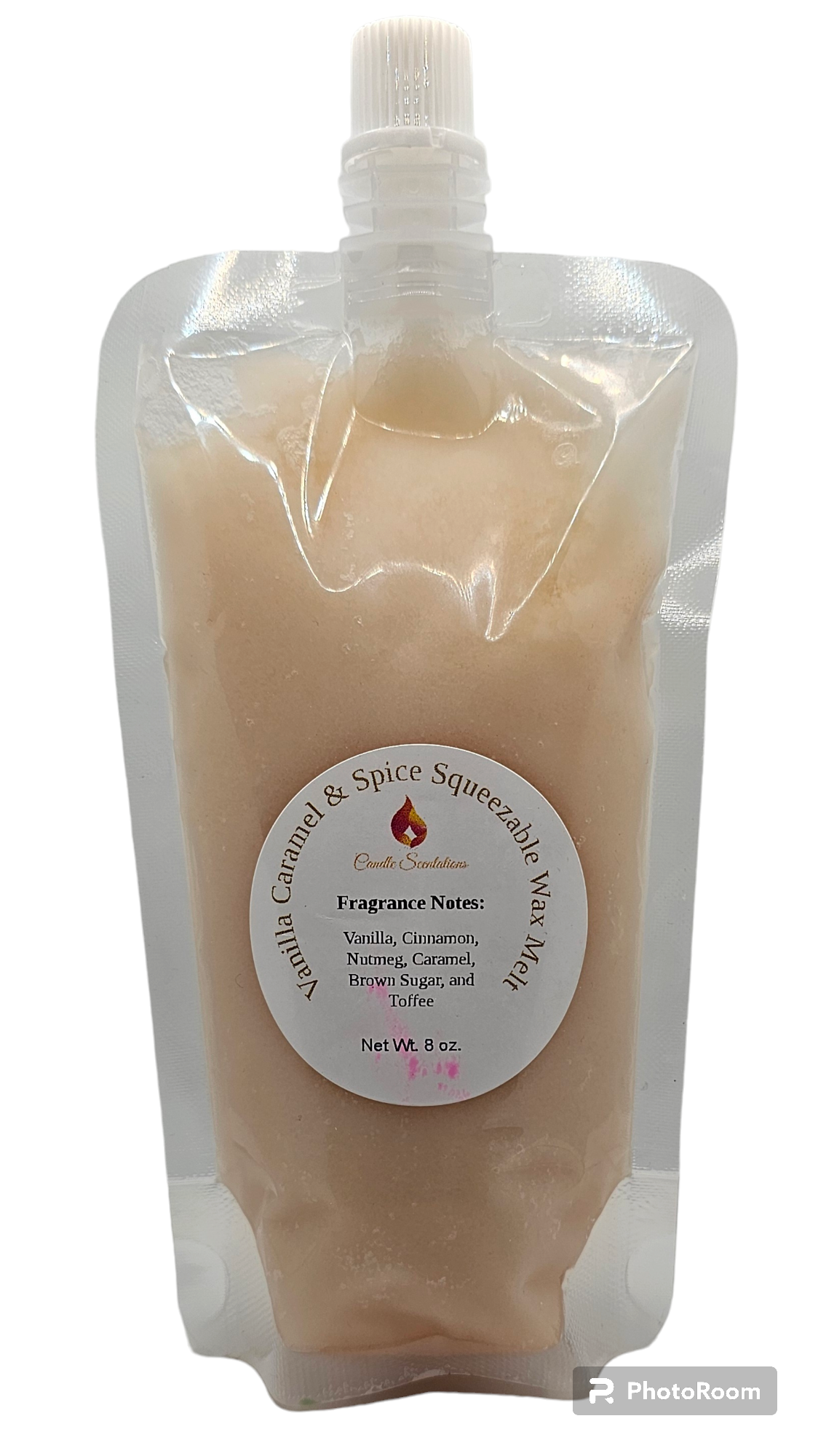 Vanilla Caramel & Spice Squeezable 8 oz. Wax Melt - Candle Scentations