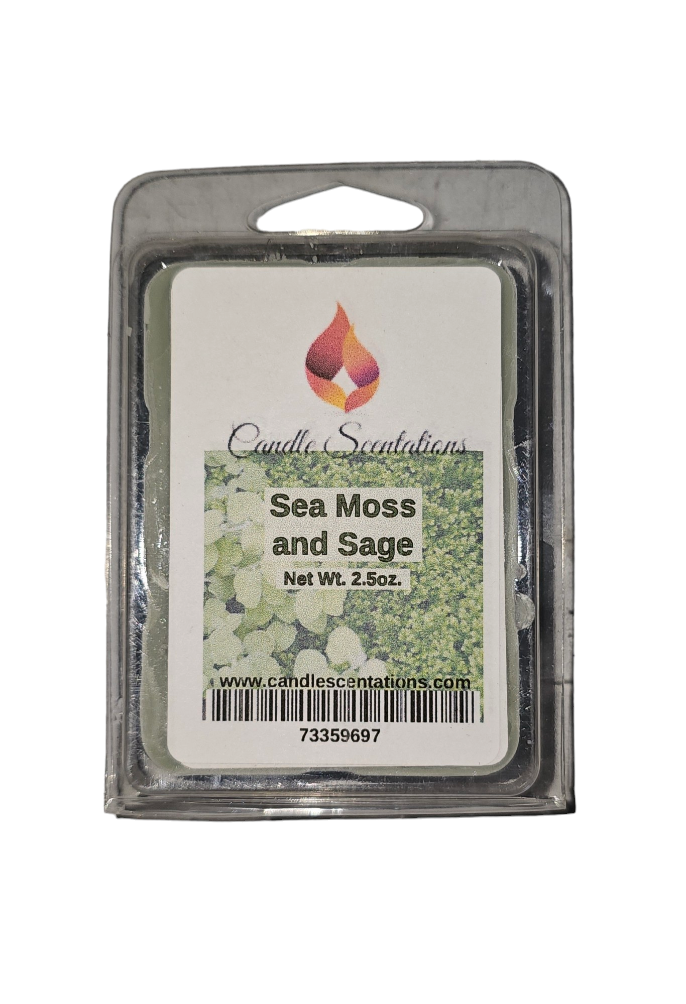 Sea Moss and Sage 2.5oz. Wax Melt - Candle Scentations