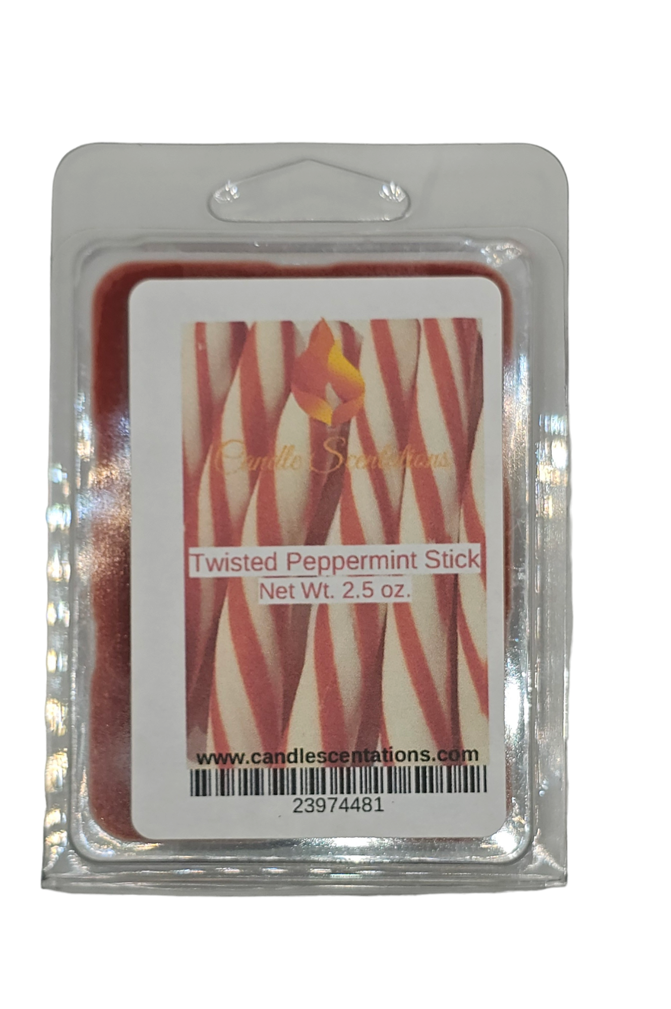 Twisted Peppermint Sticks 2.5oz. Wax Melt - Candle Scentations