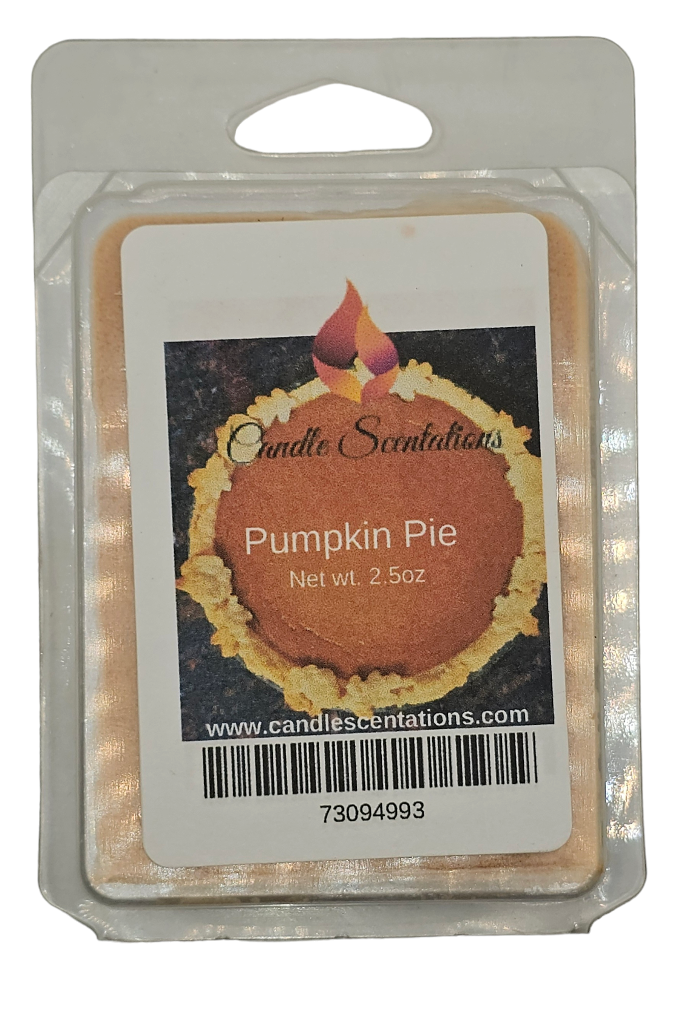Pumpkin Pie 2.5oz. Wax Melt - Candle Scentations