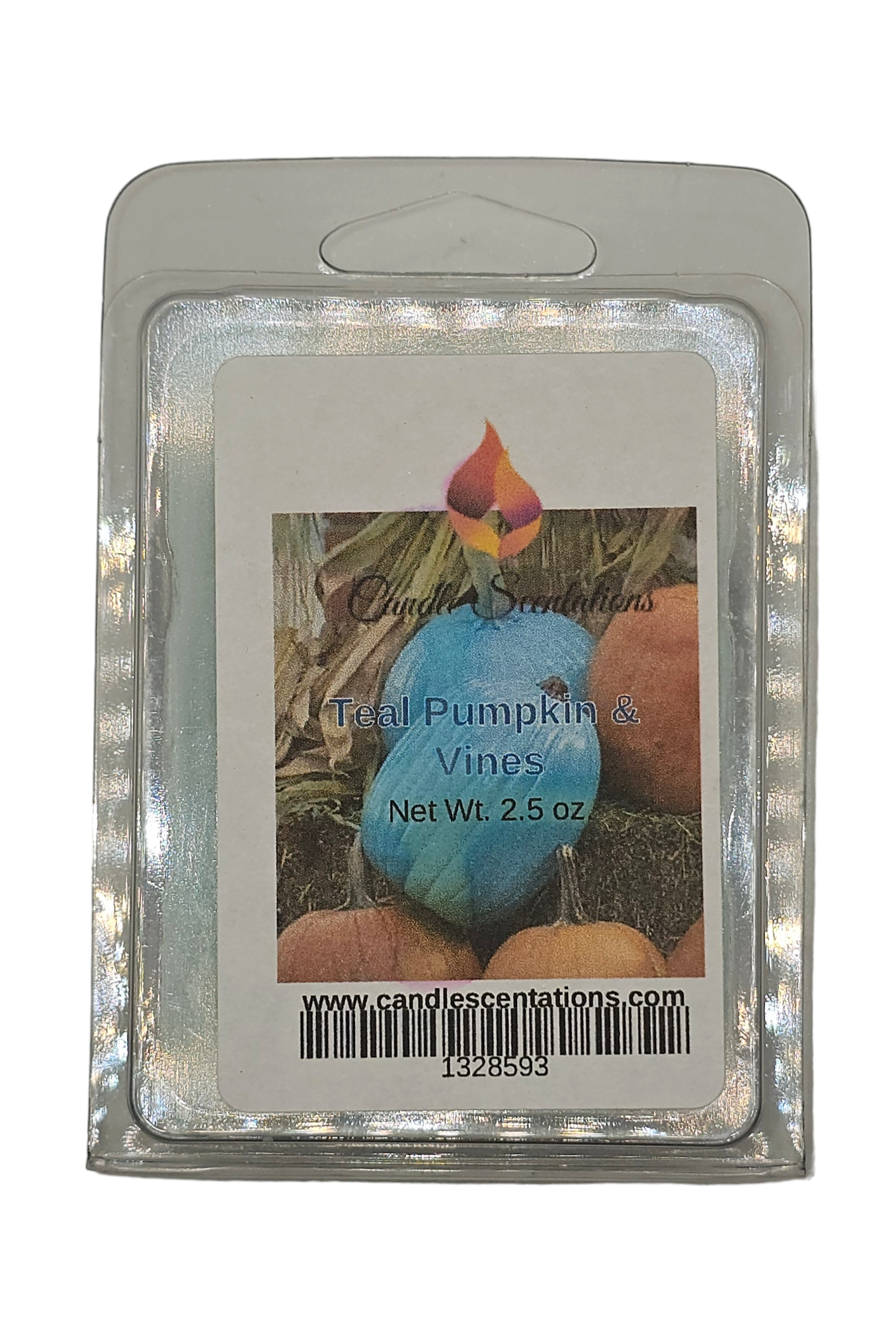 Teal Pumpkin & Vines 2.5oz. Wax Melt - Candle Scentations