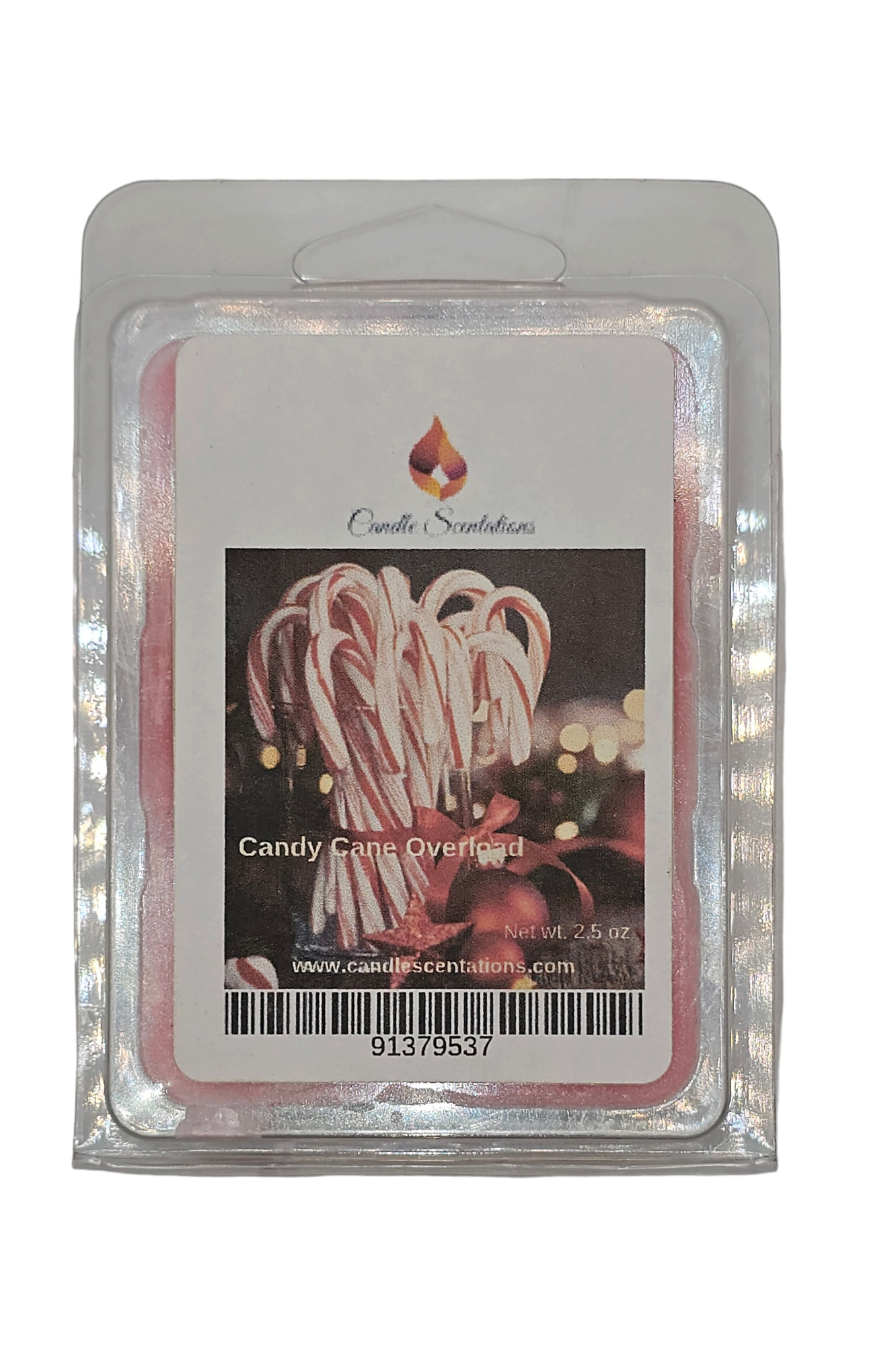 Candy Cane Overload 2.5oz Wax Melt - Candle Scentations