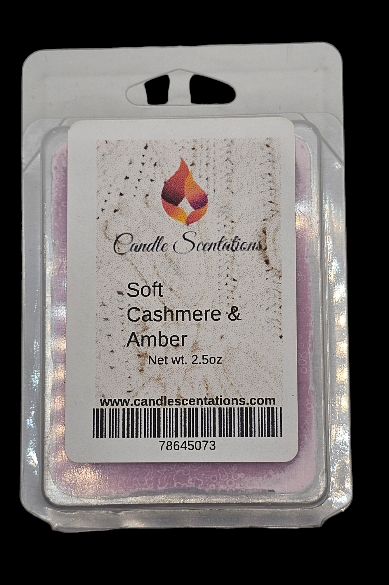 Soft Cashmere & Amber 2.5oz. Wax Melt - Candle Scentations