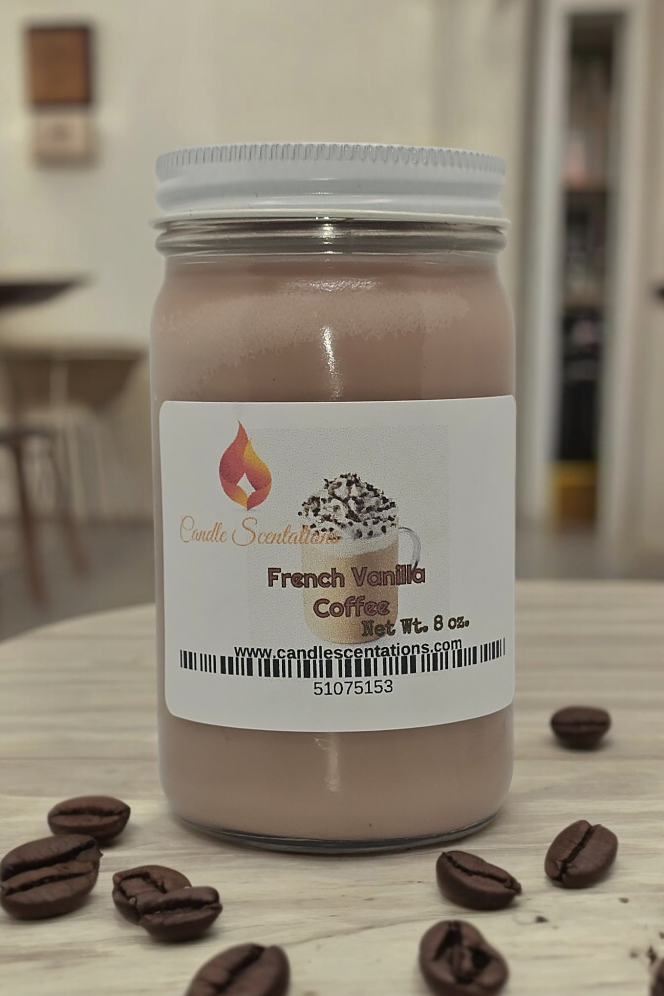 French Vanilla Coffee 8 oz. Candle