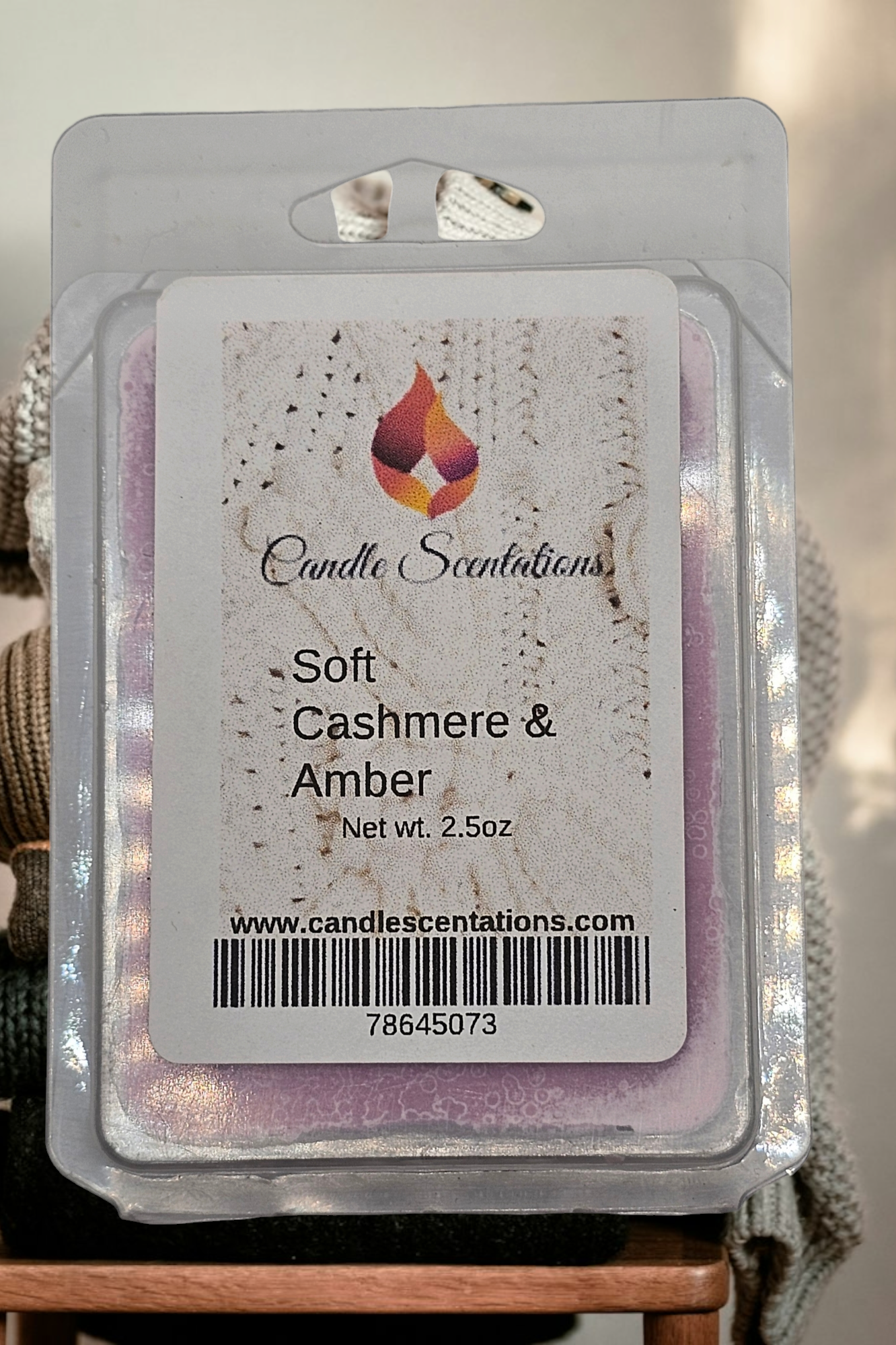 Soft Cashmere & Amber 2.5oz. Wax Melt