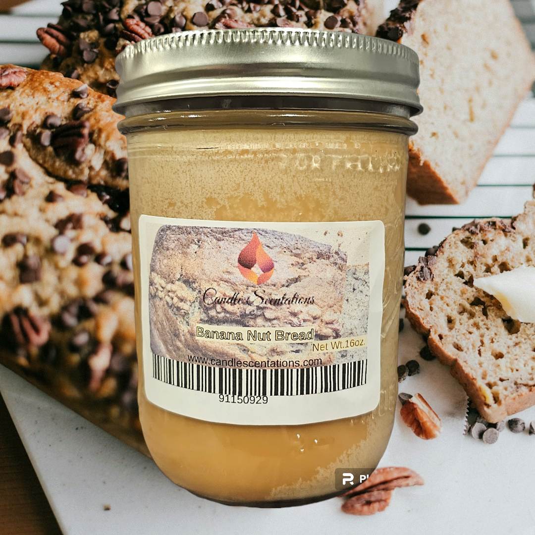 Banana Nut Bread 16oz. Candle