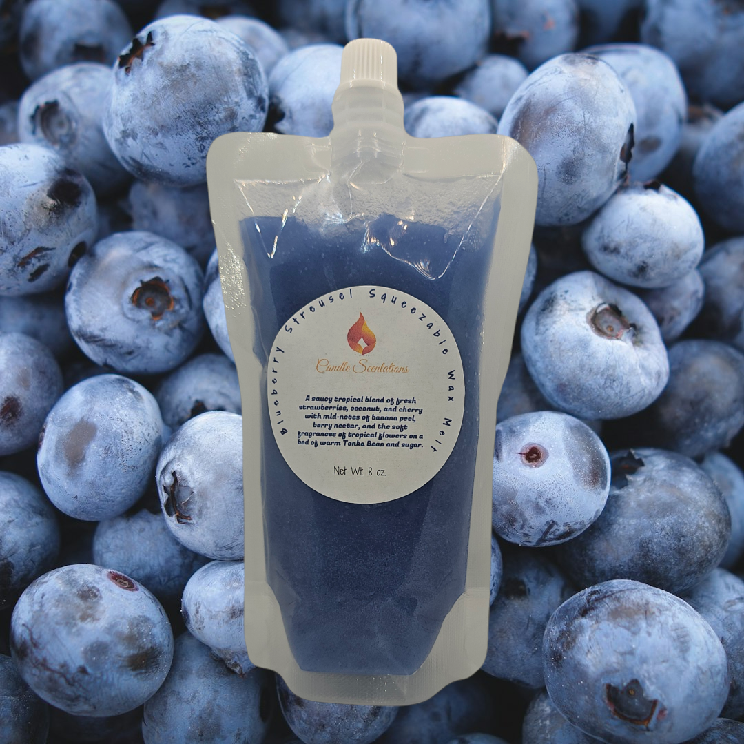Blueberry Streusel Squeezable Wax Melt 8 oz.