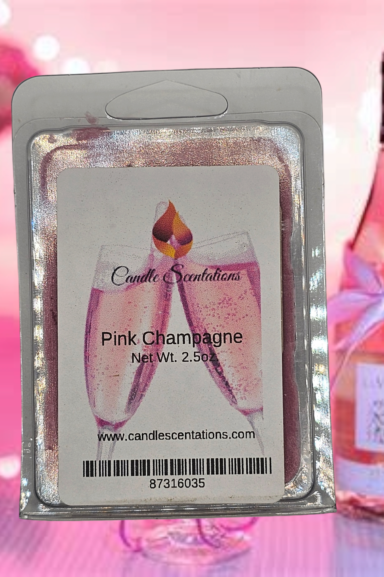 Pink Champagne 2.5oz. Wax Melt