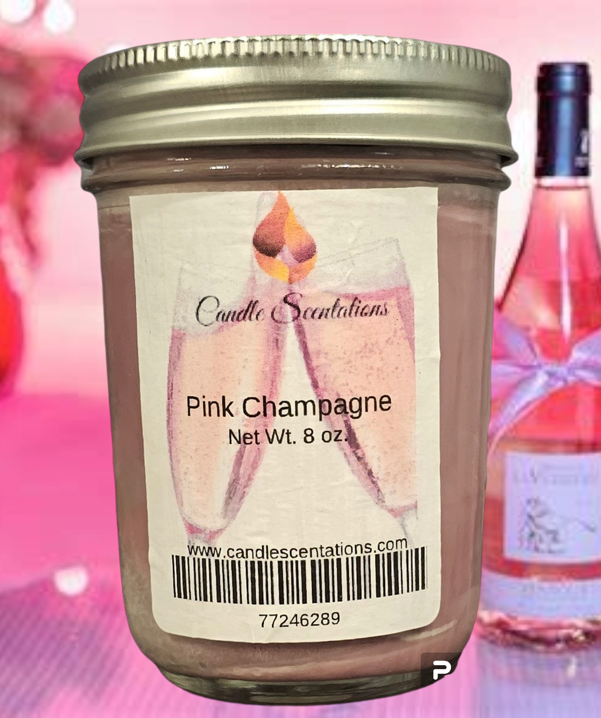 Pink Champagne 8oz. Candle