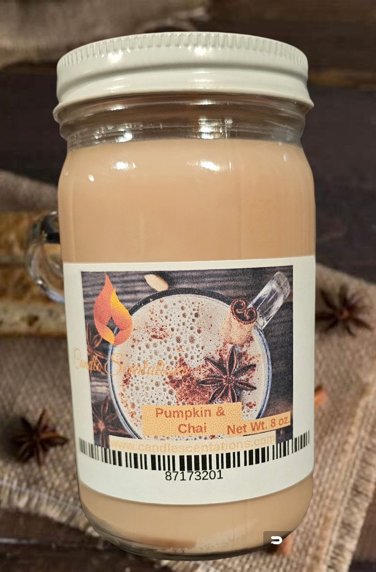 Pumpkin & Chai 8 oz. Candle