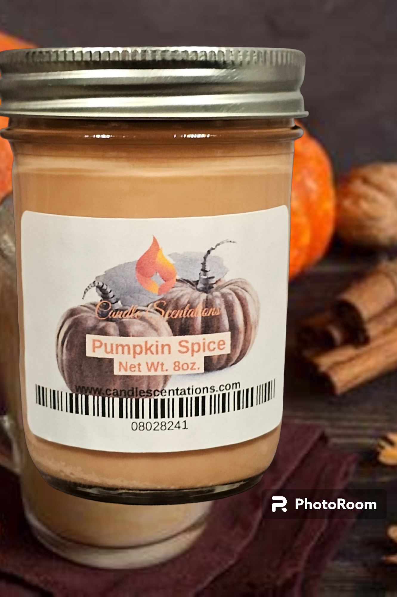 Pumpkin spice 8 oz. Candle