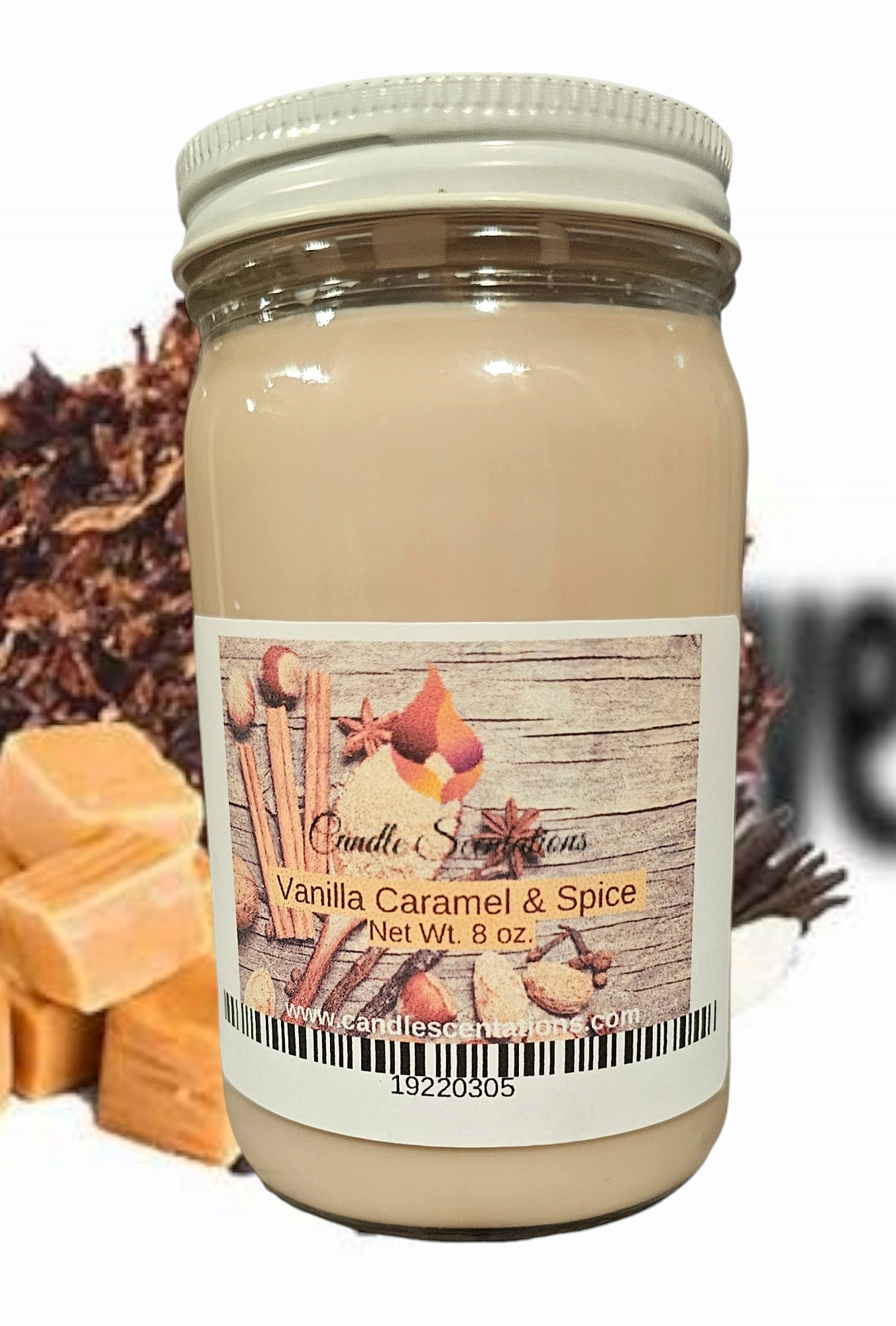 Vanilla Caramel & Spice 8 oz. Candle