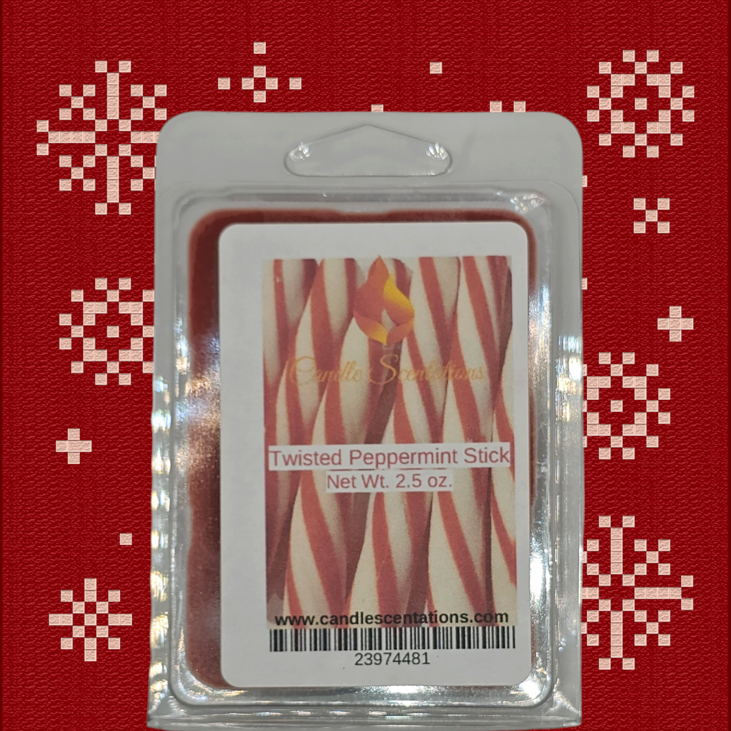 Twisted Peppermint Sticks 2.5oz. Wax Melt
