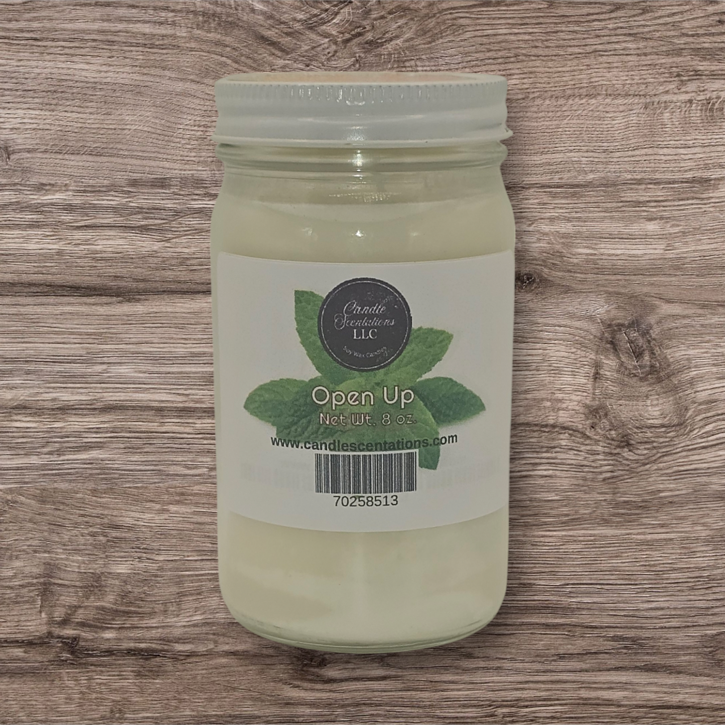Open up 8 oz. Candle