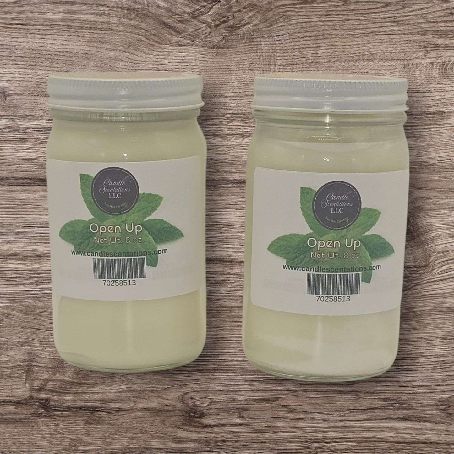 Open up 8 oz. Candle