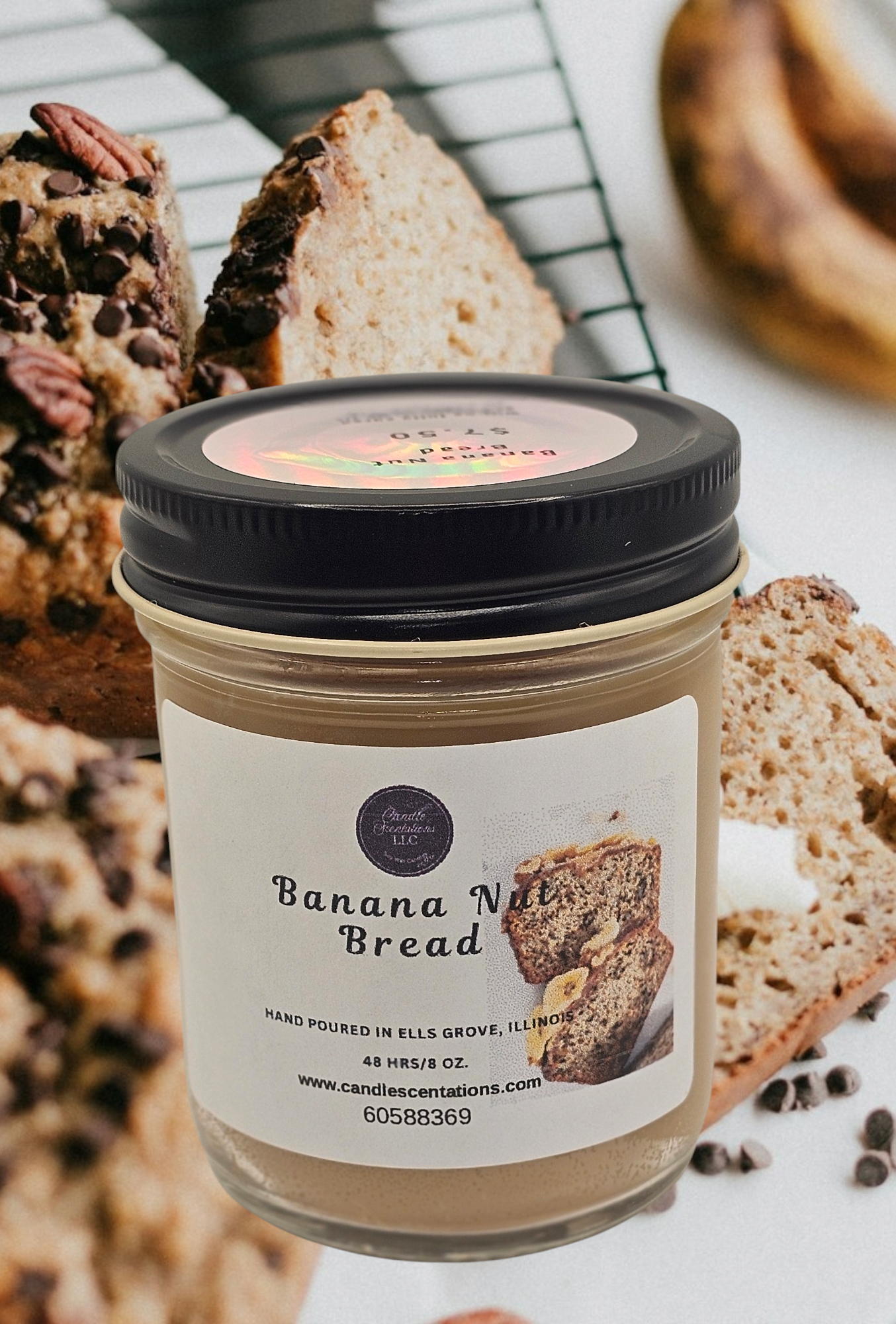 Banana Nut Bread 8oz. Candle