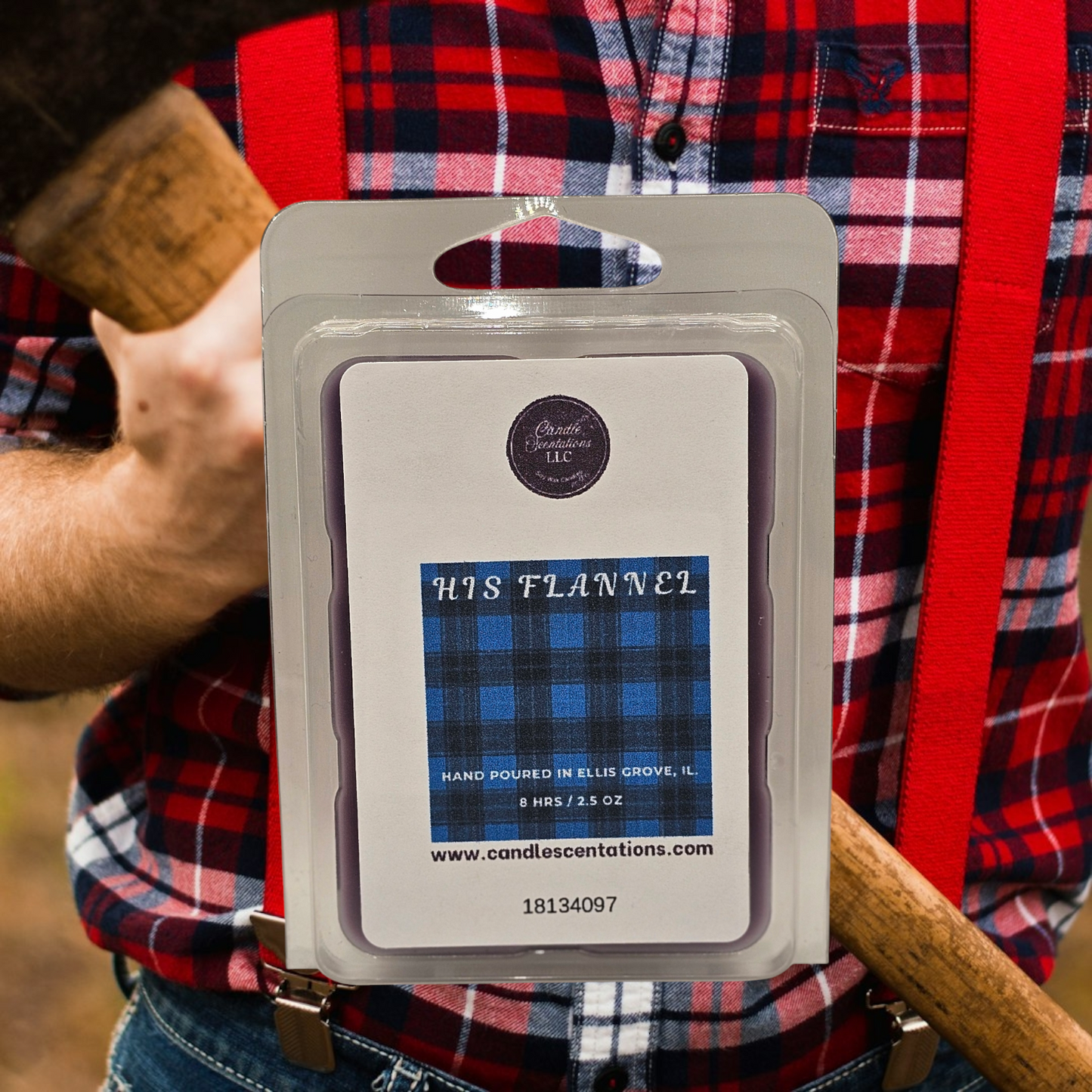 His Flannel 2.5oz. Wax Melt