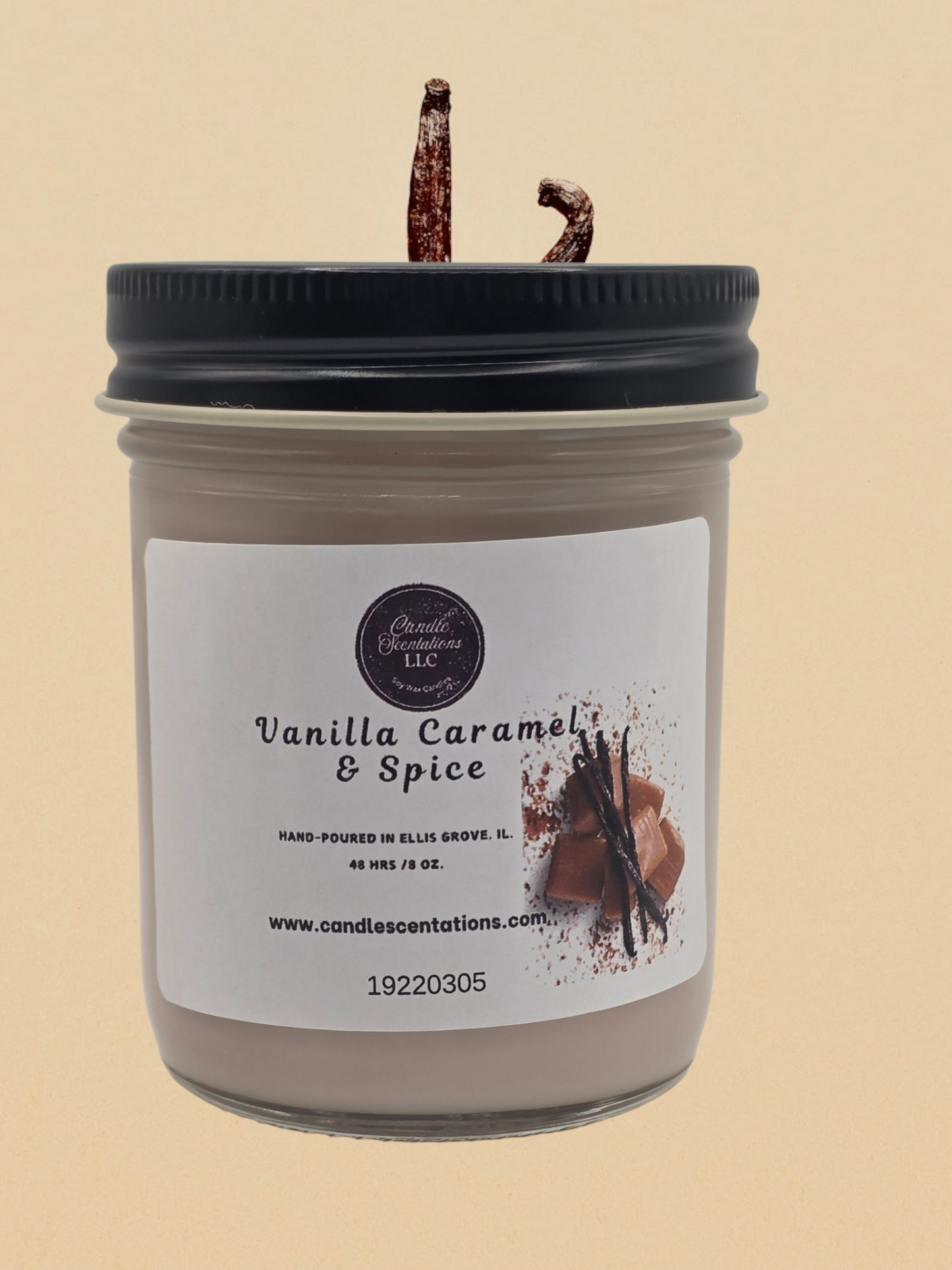 Vanilla Caramel & Spice 8 oz. Candle