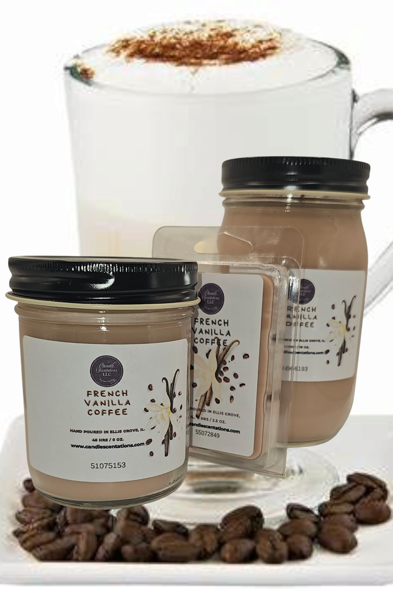 French Vanilla Coffee 8 oz. Candle