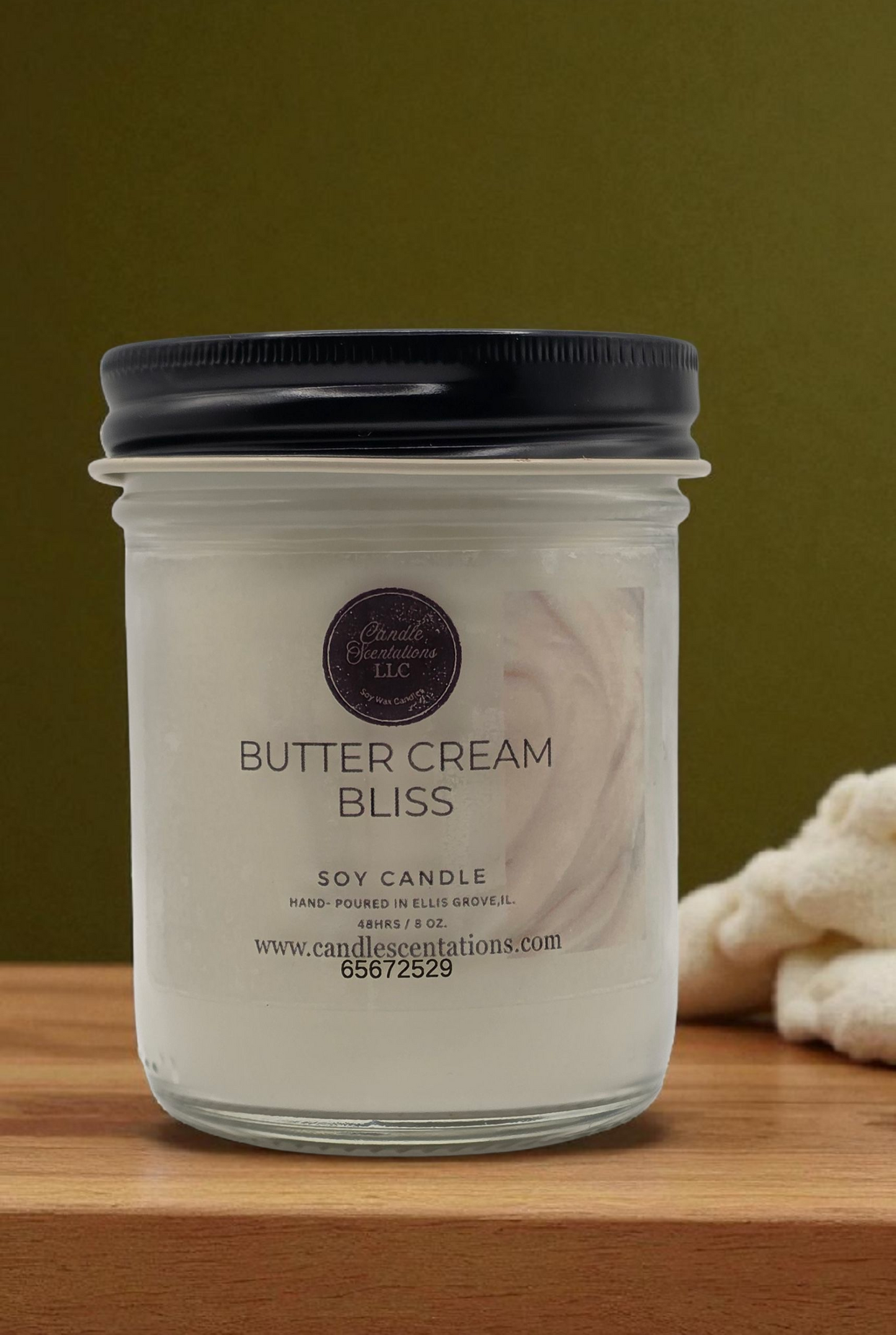 Butter Cream Bliss 8oz. Candle