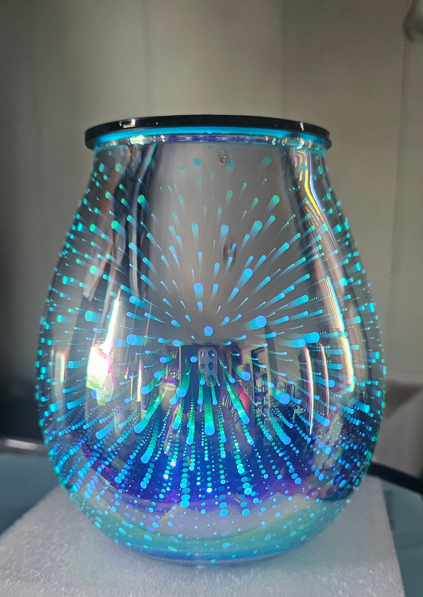 Blue Fireworks Wax Warmer