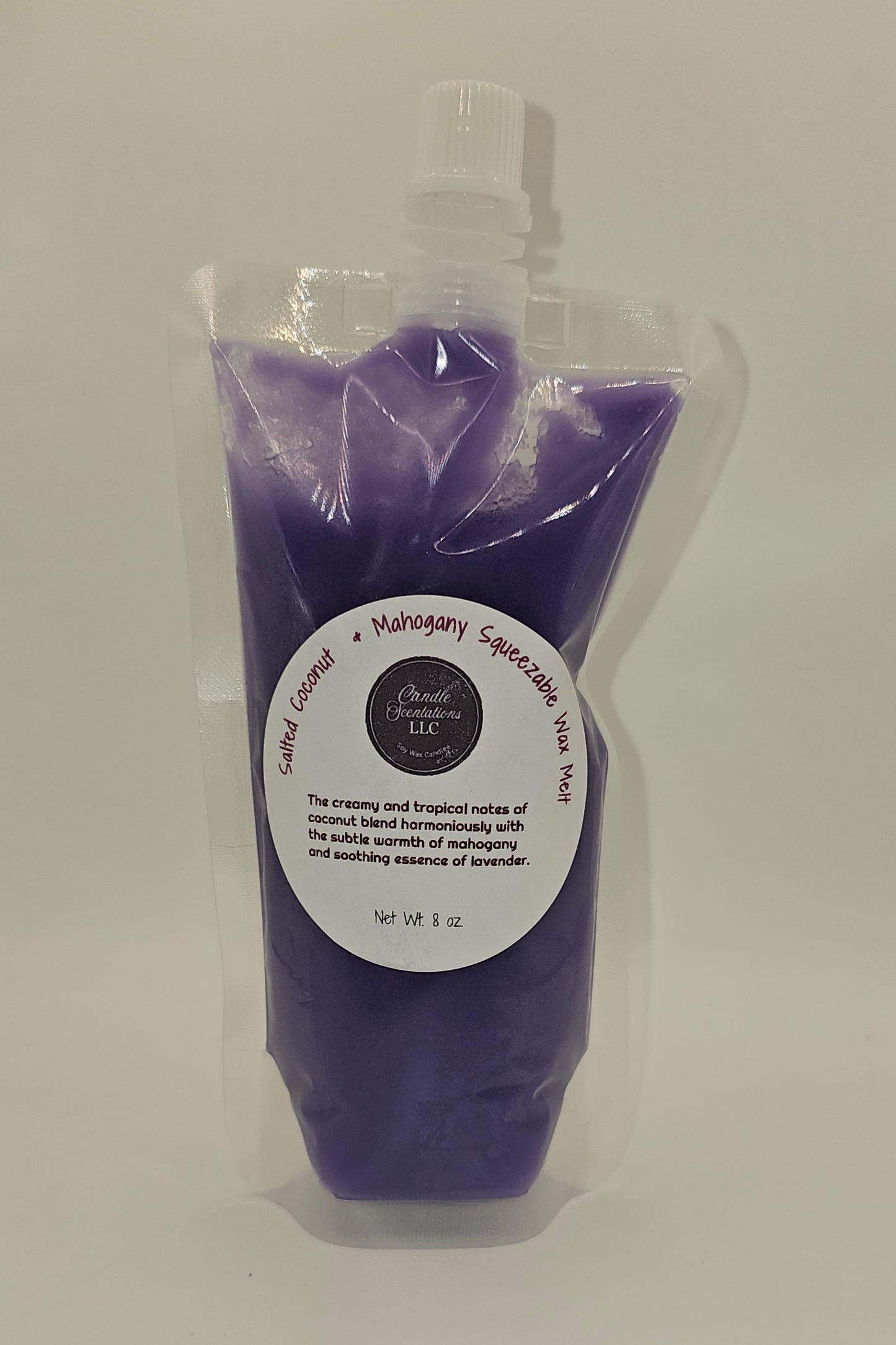 Salted Coconut & Mahogany 8 oz. Squeezable Wax Melt