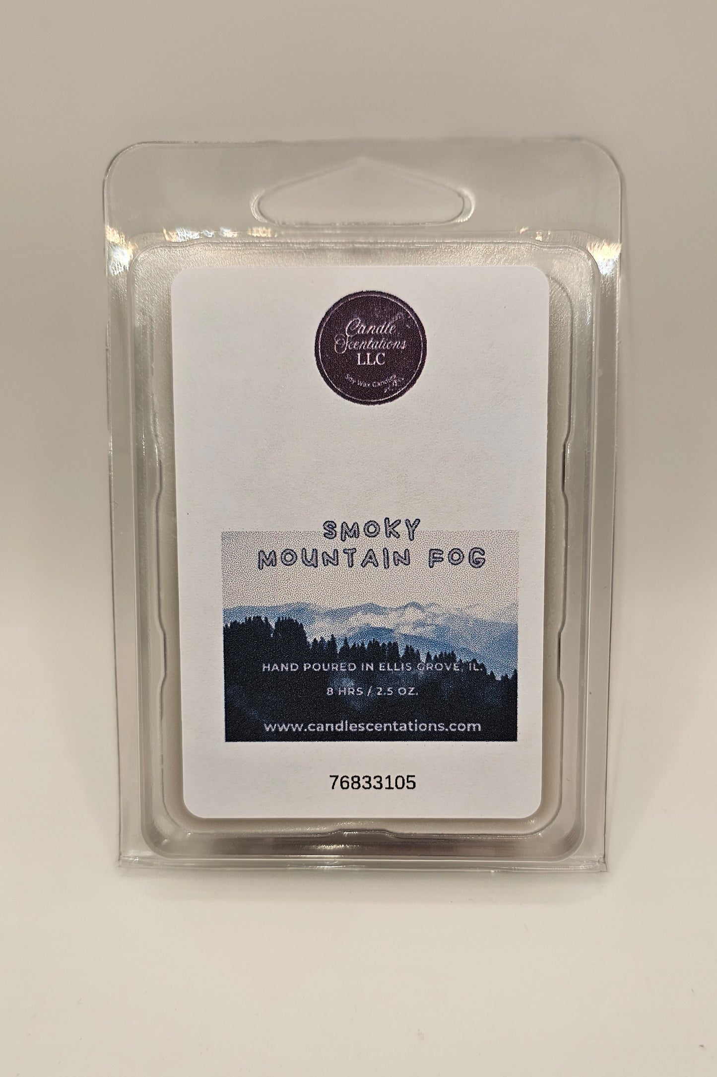 Smoky Mountain Fog 2.5oz. Wax Melt