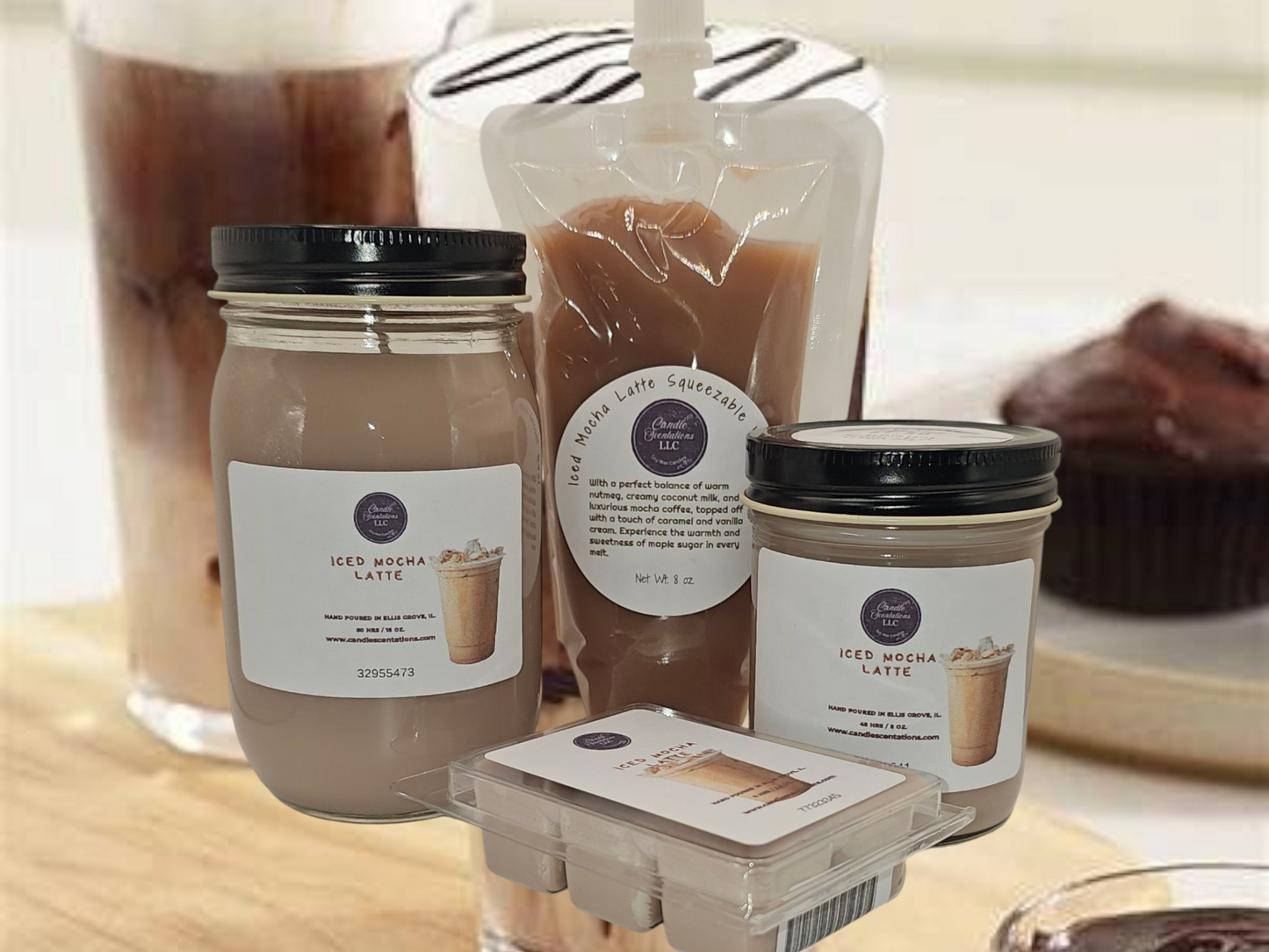 Iced Mocha Latte 8 oz. Candle