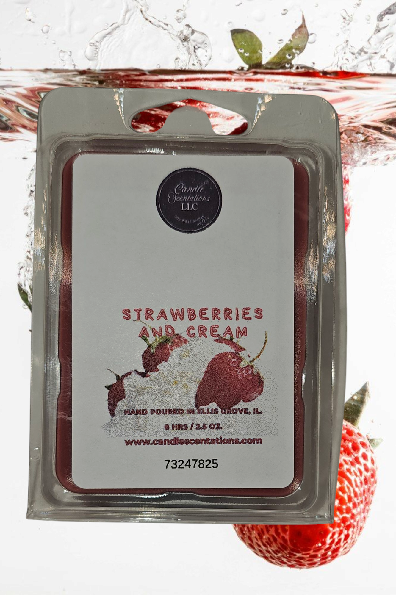 Strawberries and Cream 2.5oz. Wax Melt