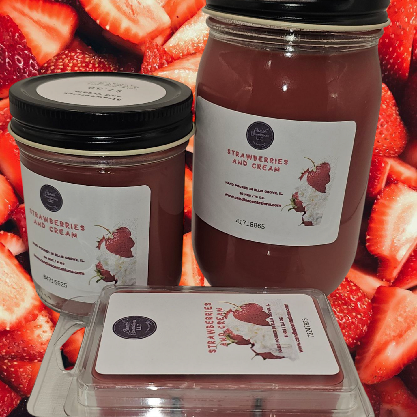 Strawberries and Cream 8oz. Candle